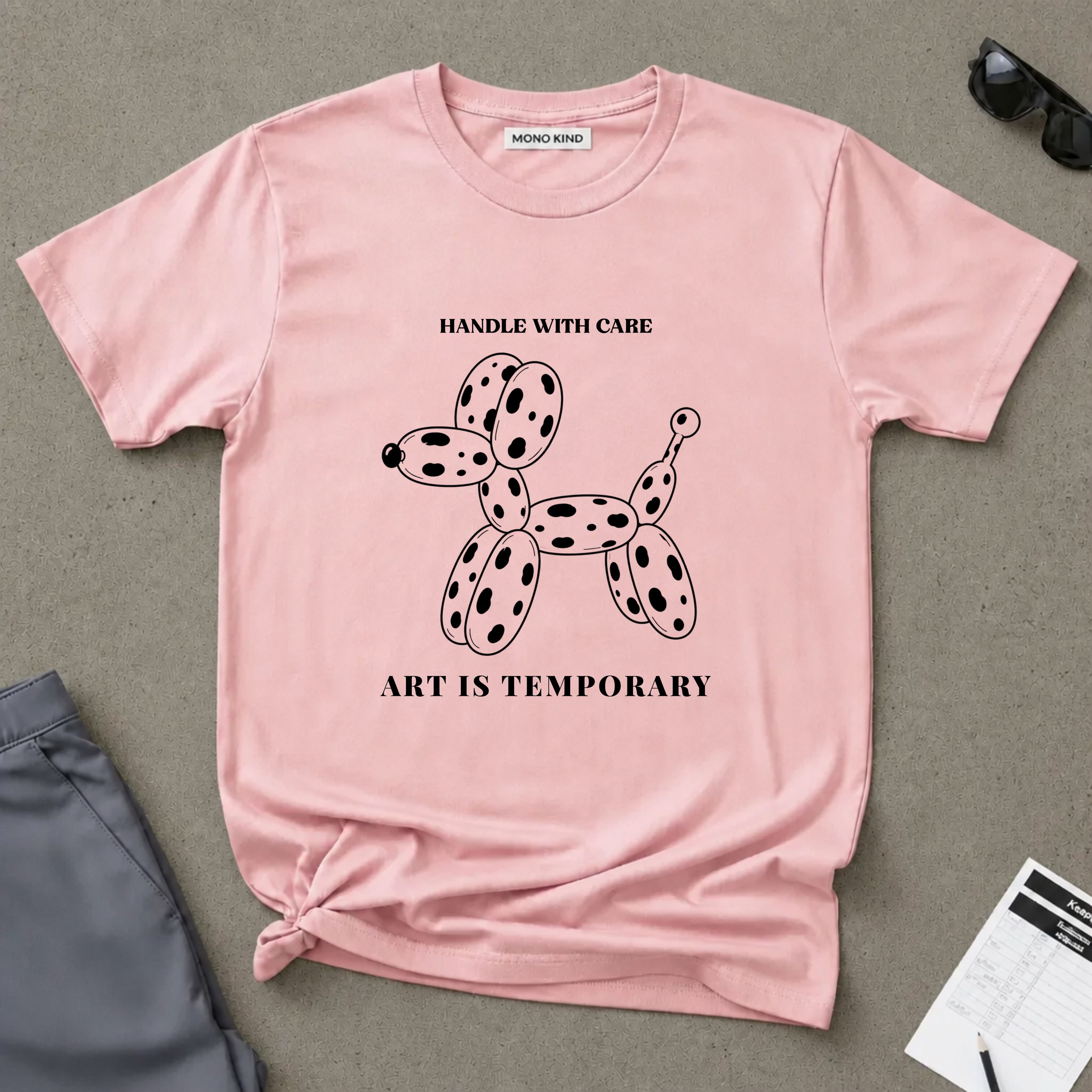 Art Is Temporary Balloon Dog T-Shirt