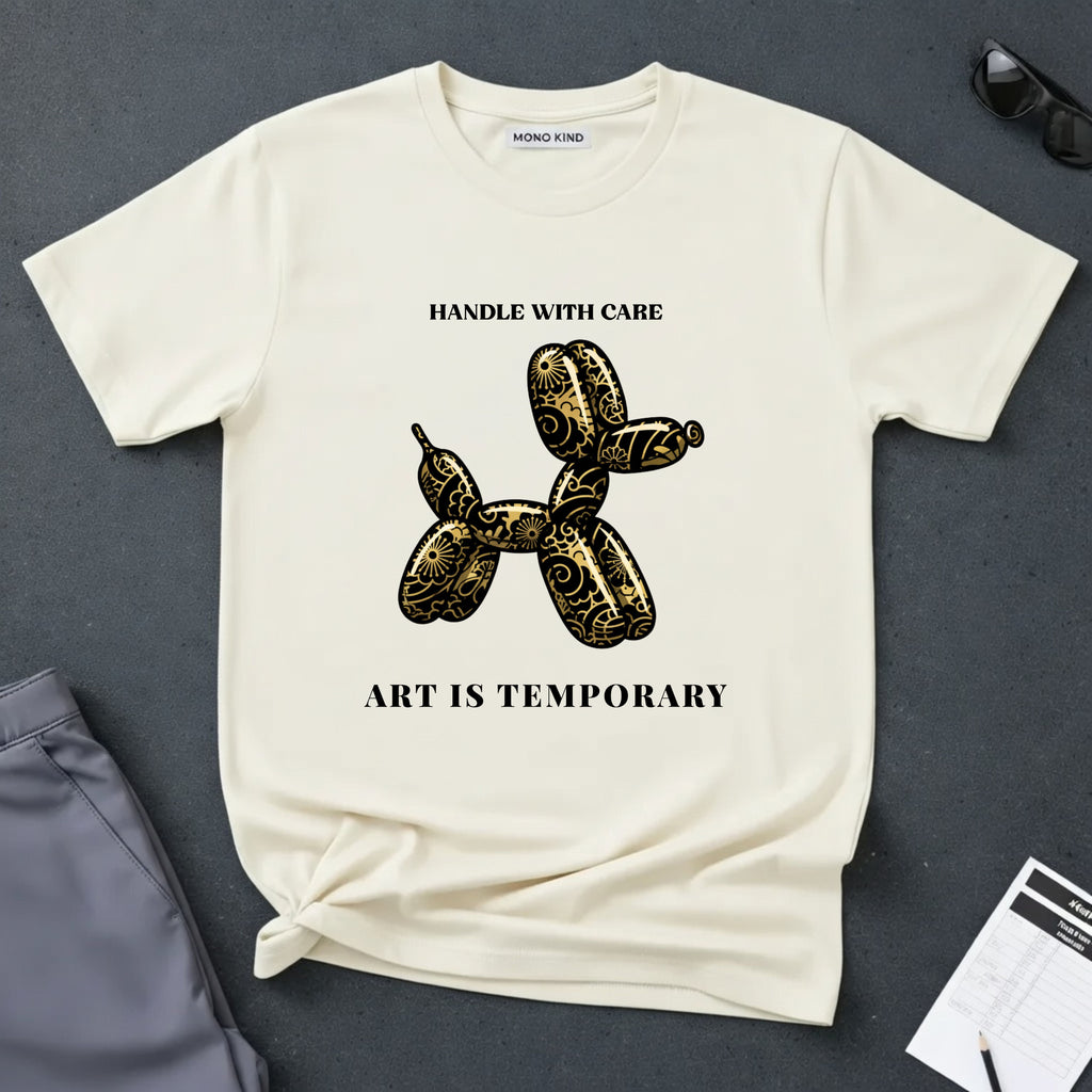 Art Is Temporary Balloon Dog T-Shirt