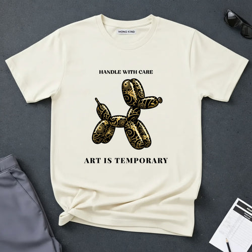 Art Is Temporary Balloon Dog T-Shirt