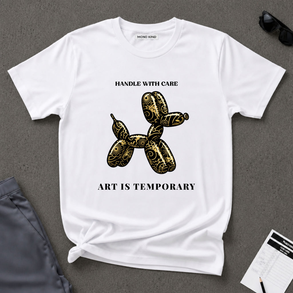 Art Is Temporary Balloon Dog T-Shirt