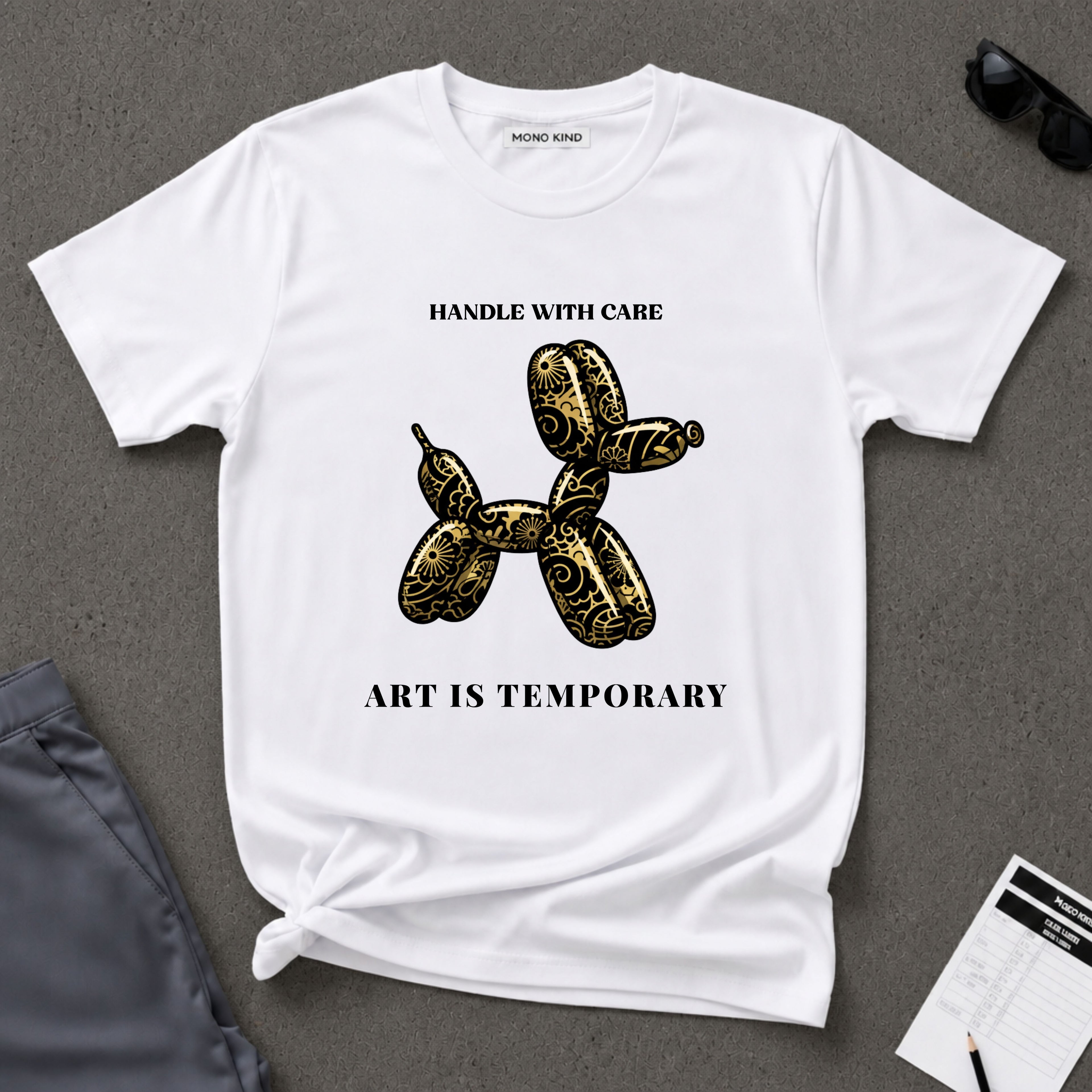 Art Is Temporary Balloon Dog T-Shirt