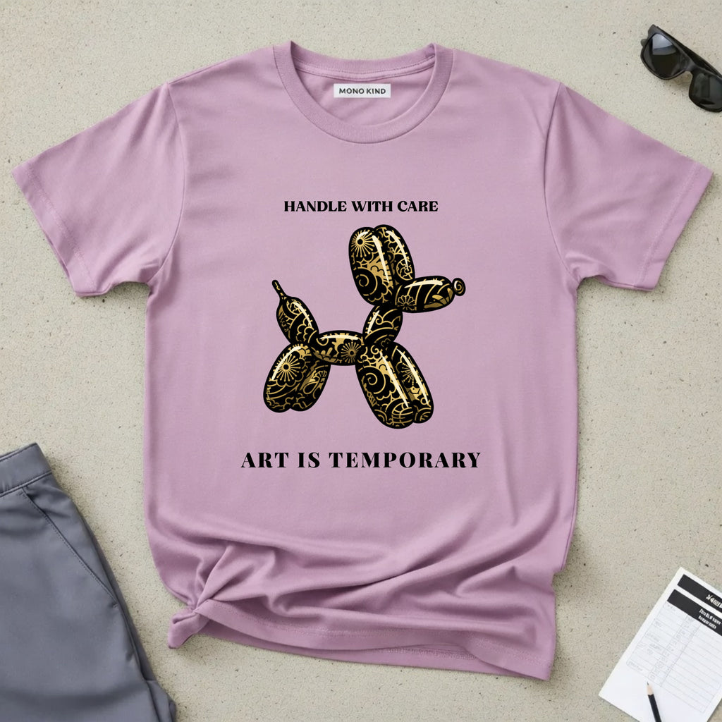 Art Is Temporary Balloon Dog T-Shirt