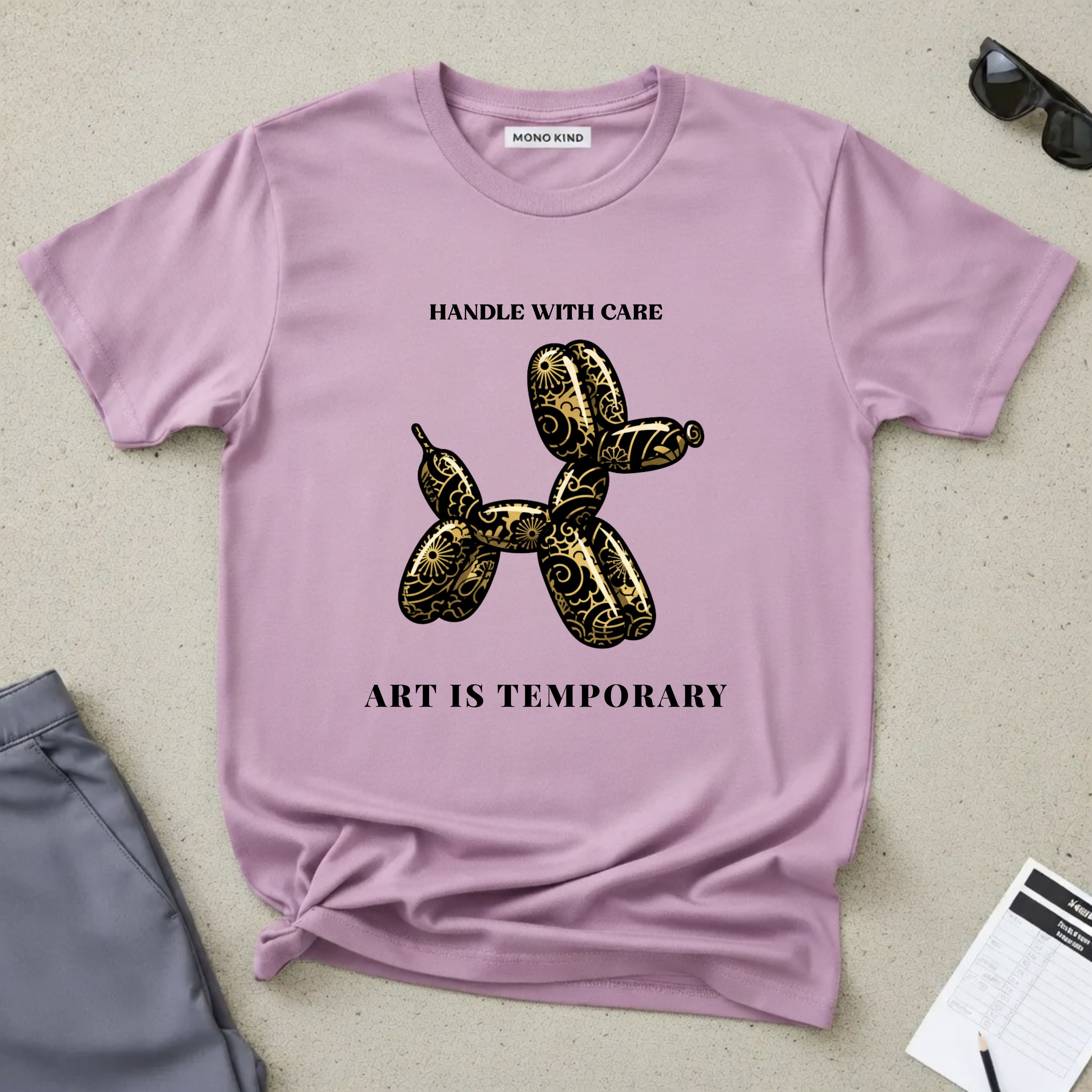 Art Is Temporary Balloon Dog T-Shirt