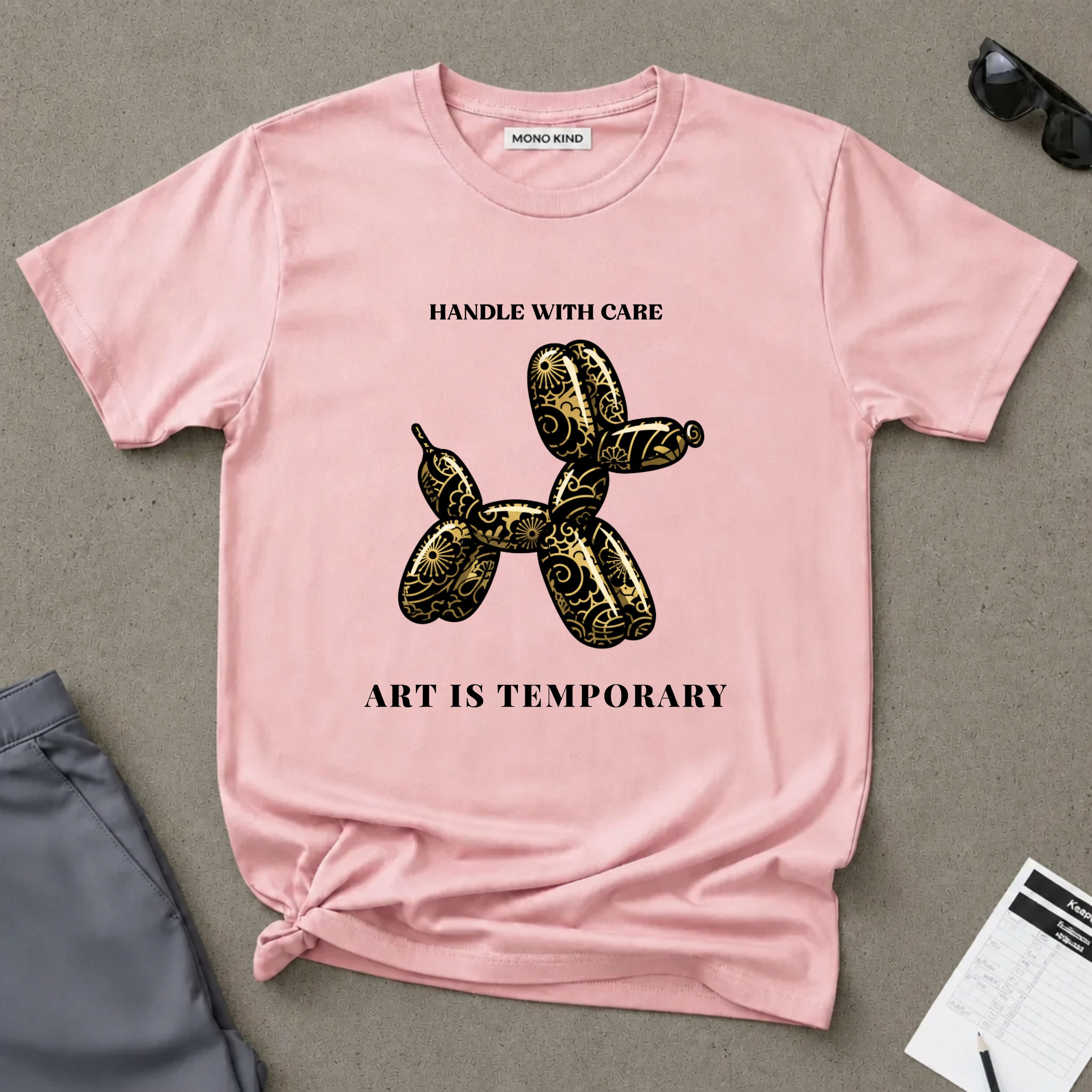 Art Is Temporary Balloon Dog T-Shirt