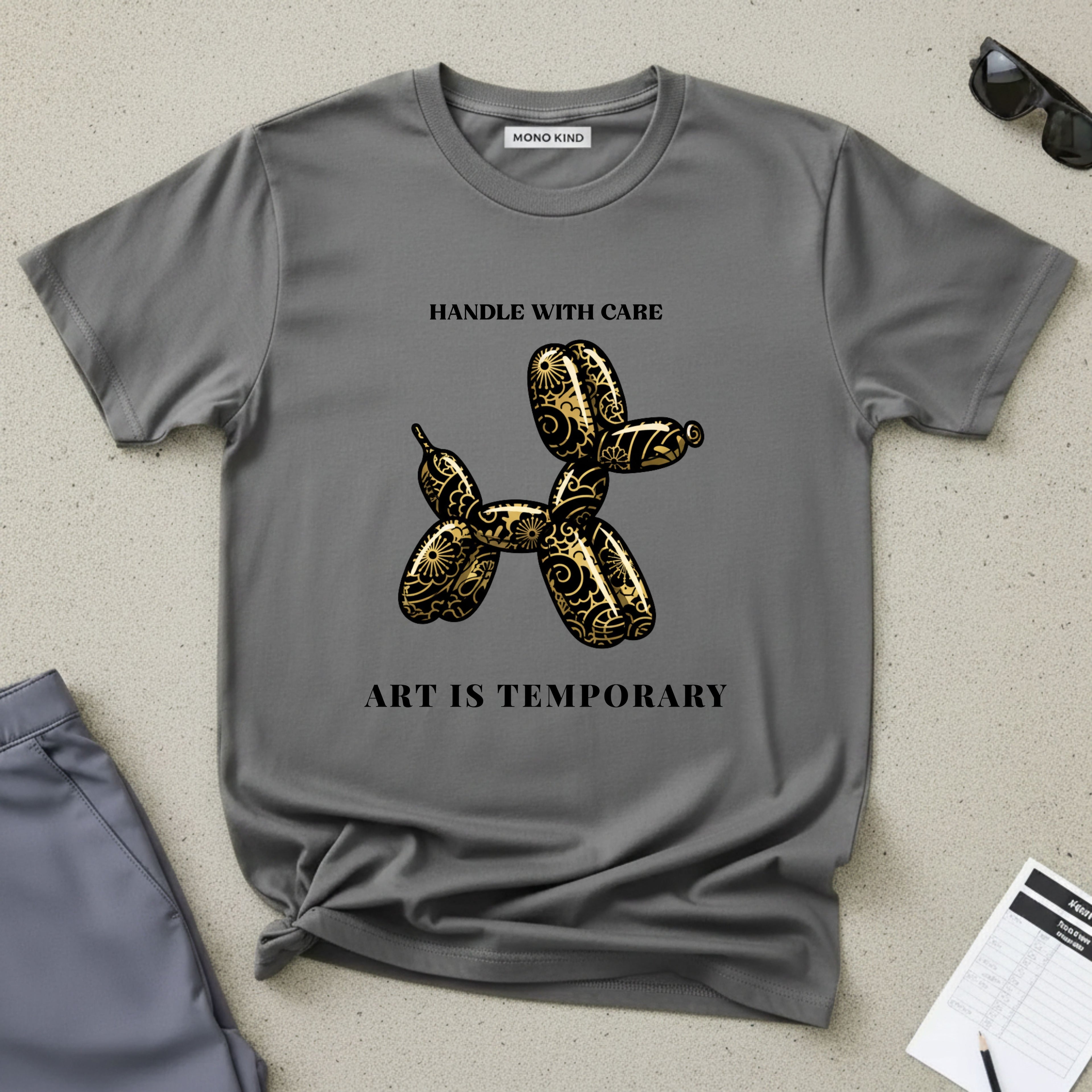 Art Is Temporary Balloon Dog T-Shirt