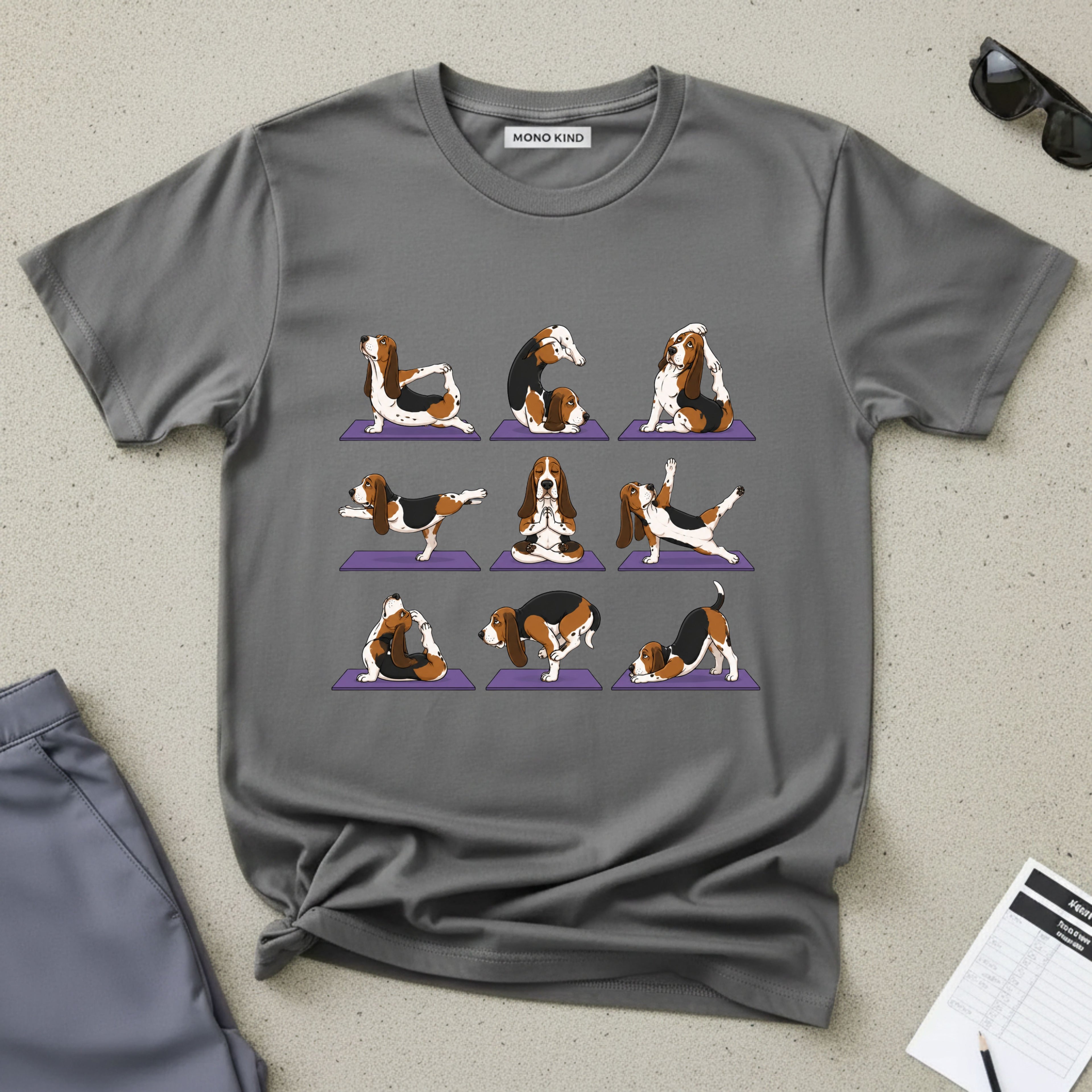 Cute Dog Yoga Poses T-Shirt