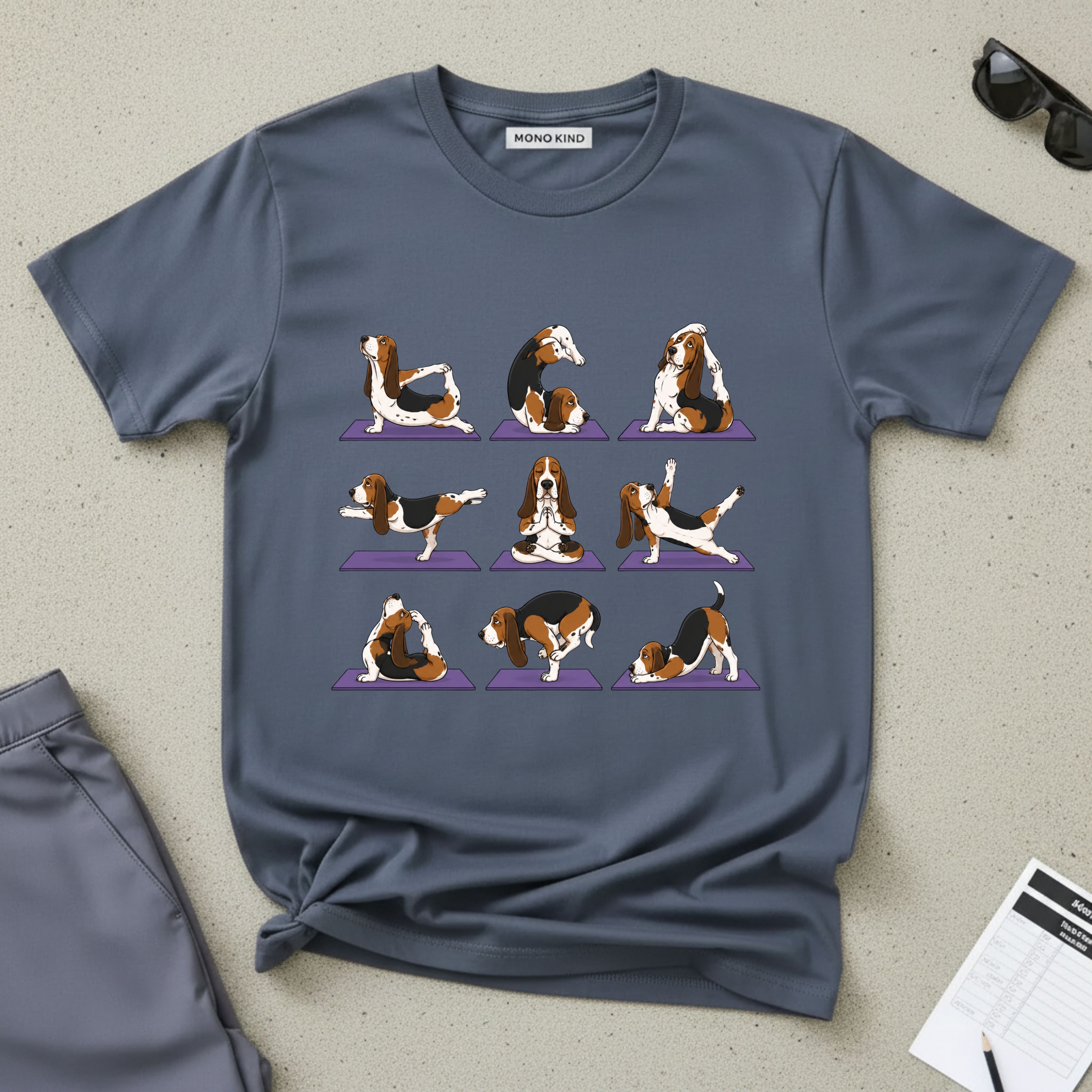 Cute Dog Yoga Poses T-Shirt