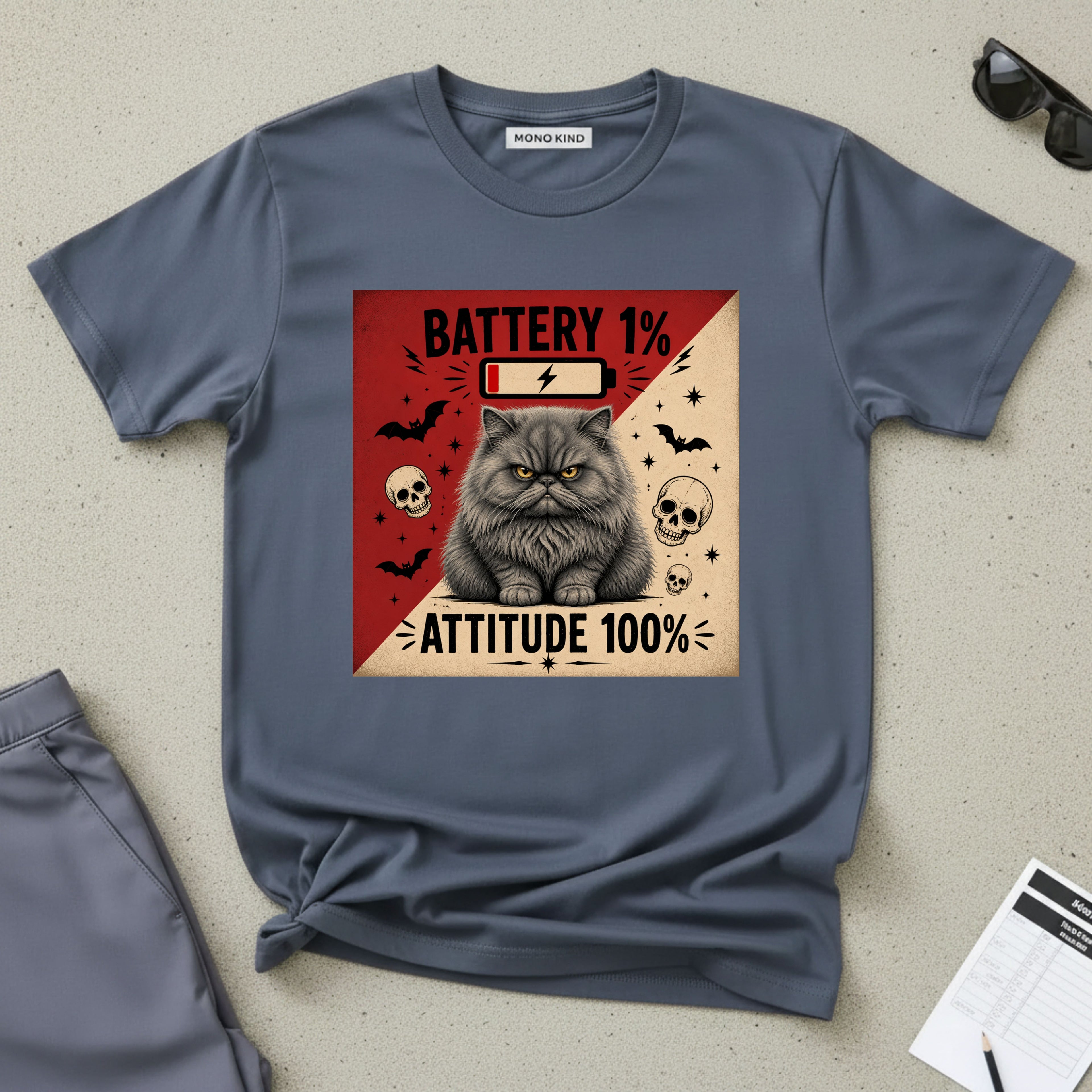 Angry Persian Cat T-Shirt