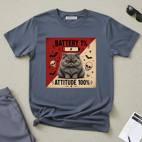 Angry Persian Cat T-Shirt