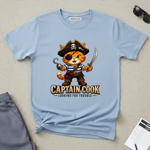 Captain Cook Pirate Cat T-Shirt