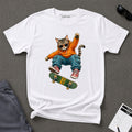 Skateboard Tabby Cat T-Shirt