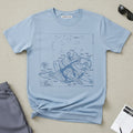 Cat Scuba Blueprint T-Shirt