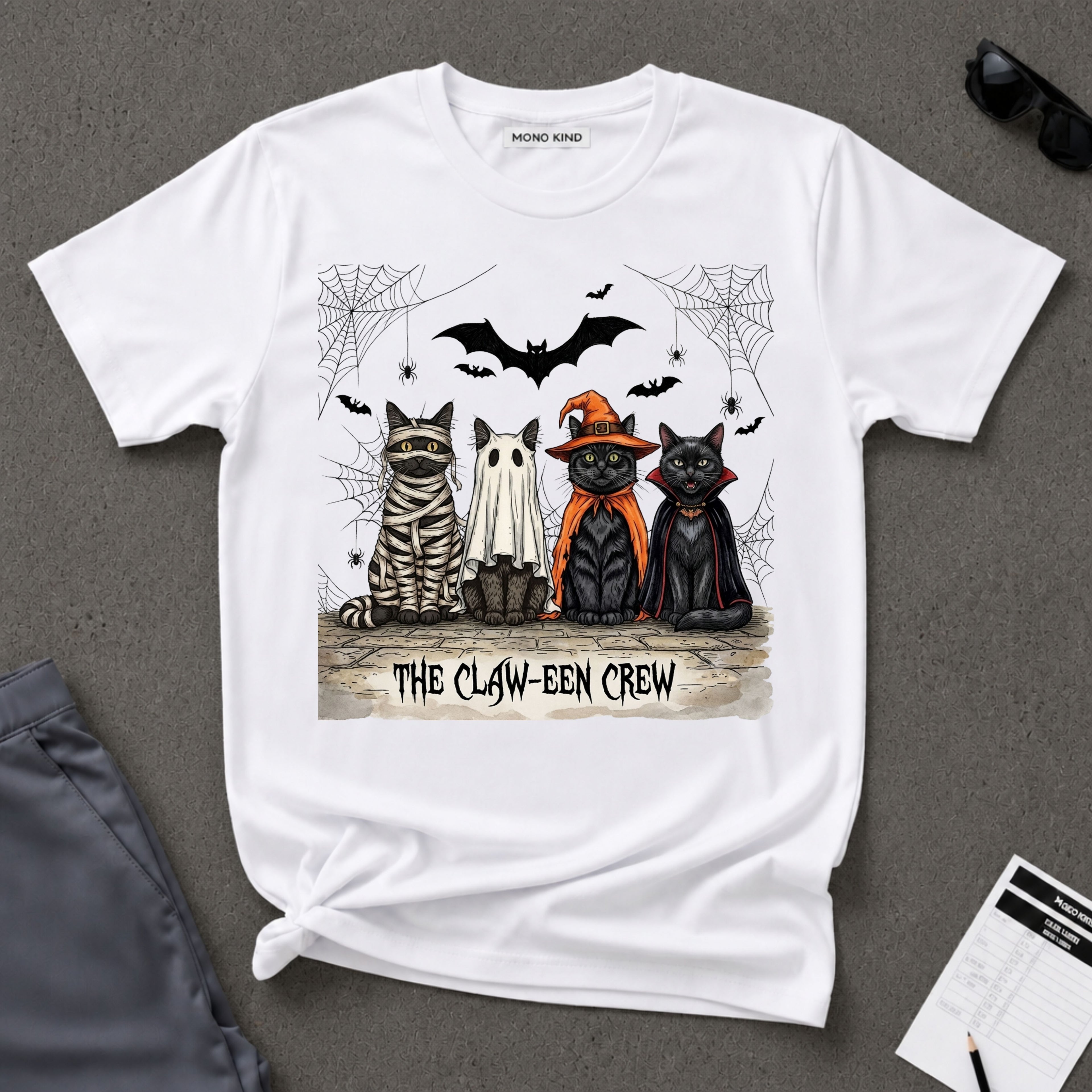Halloween Cat Costume T-Shirt