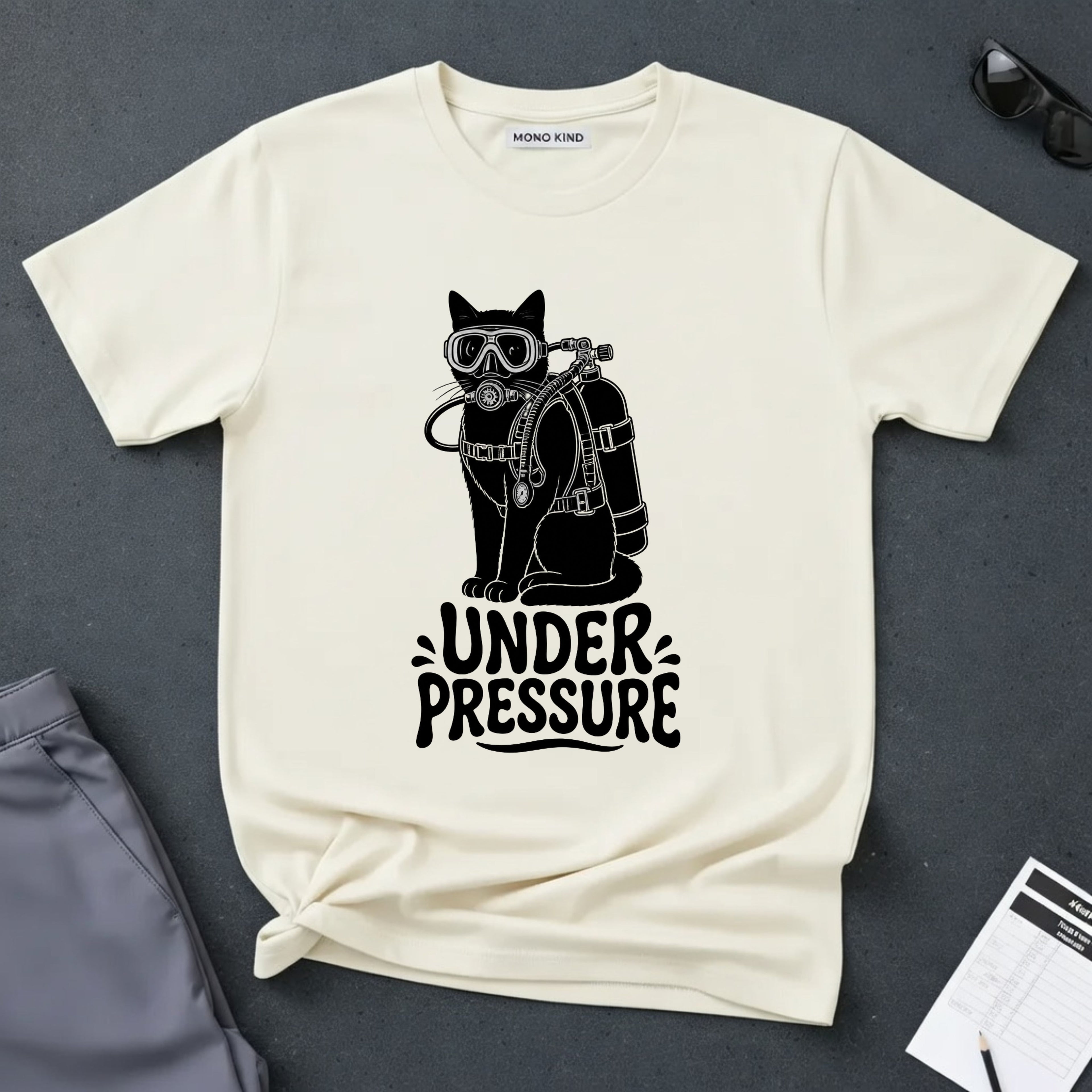 Under Pressure Cat T-Shirt