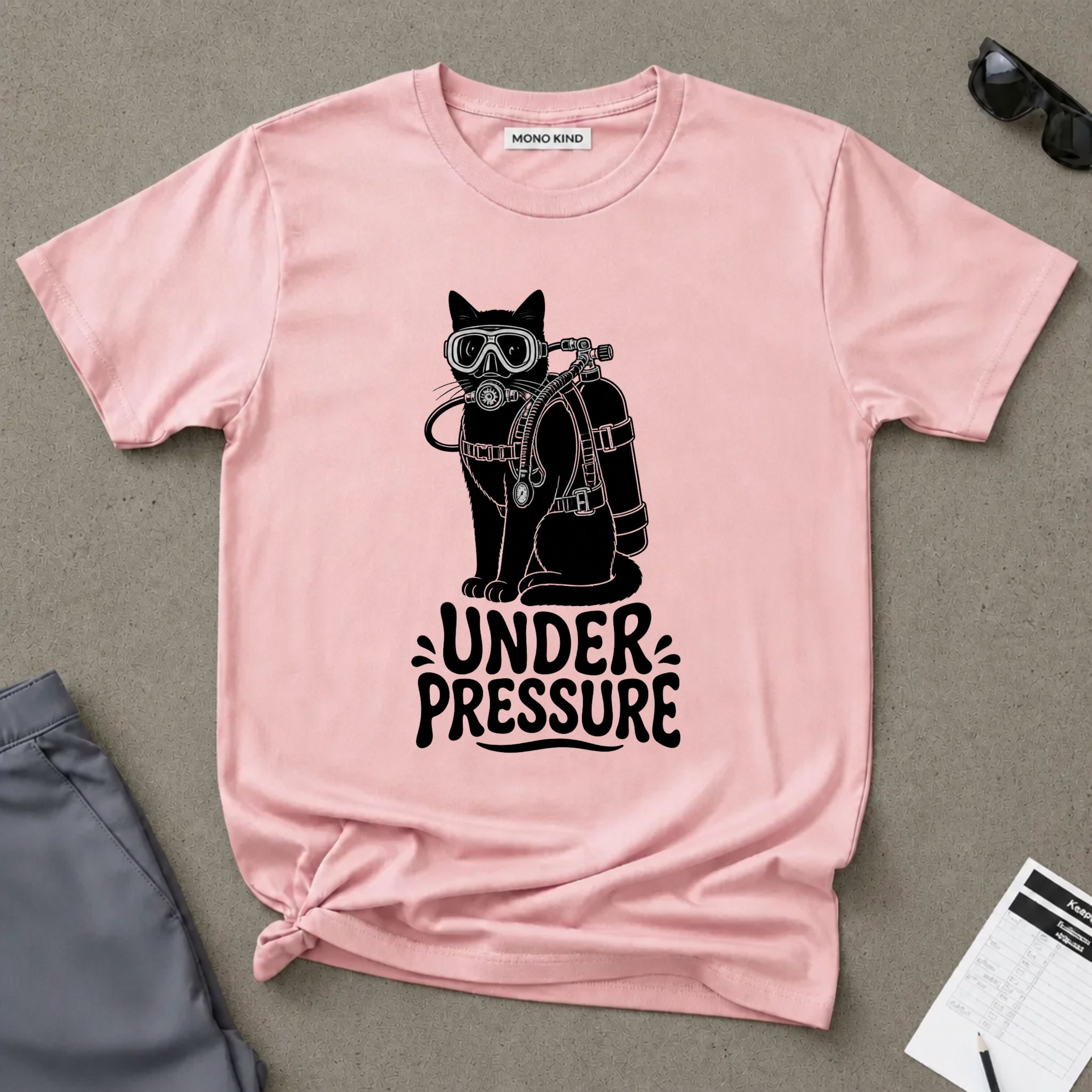 Under Pressure Cat T-Shirt