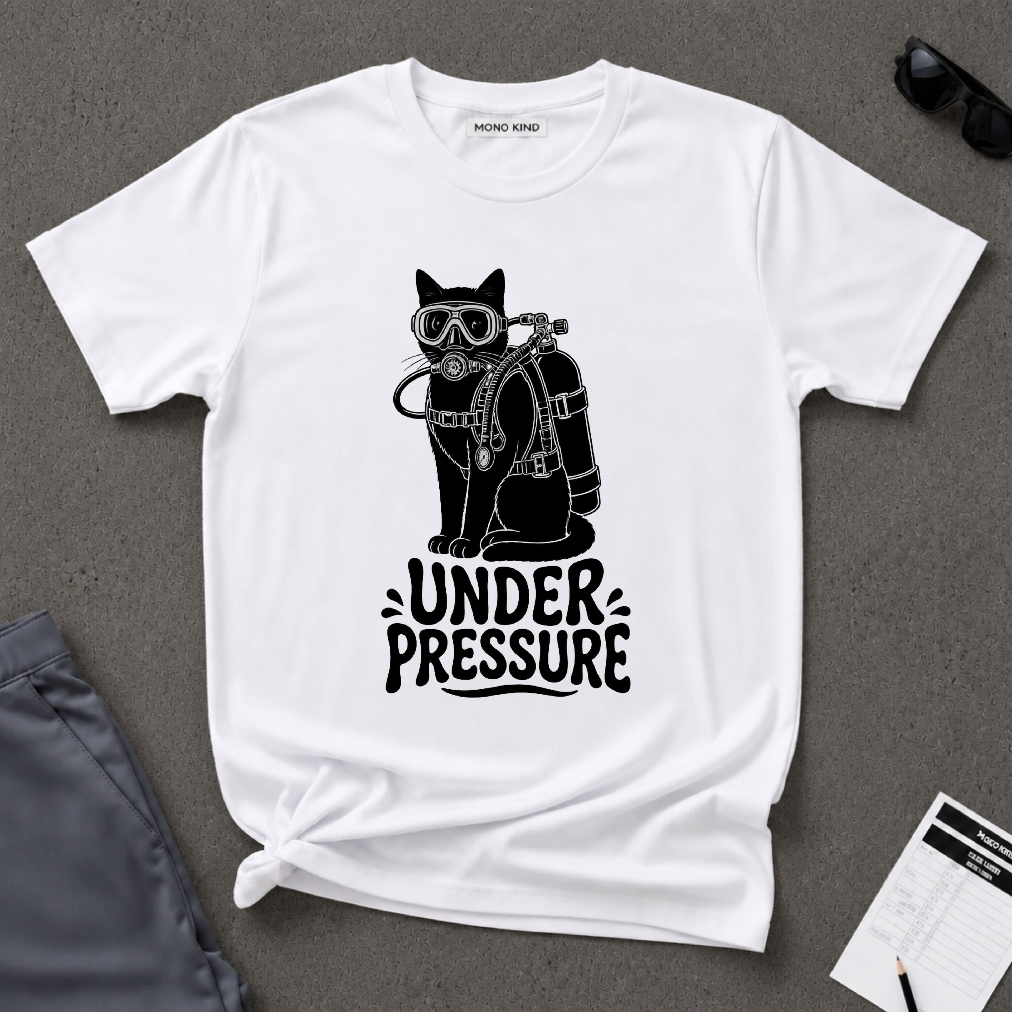 Under Pressure Cat T-Shirt