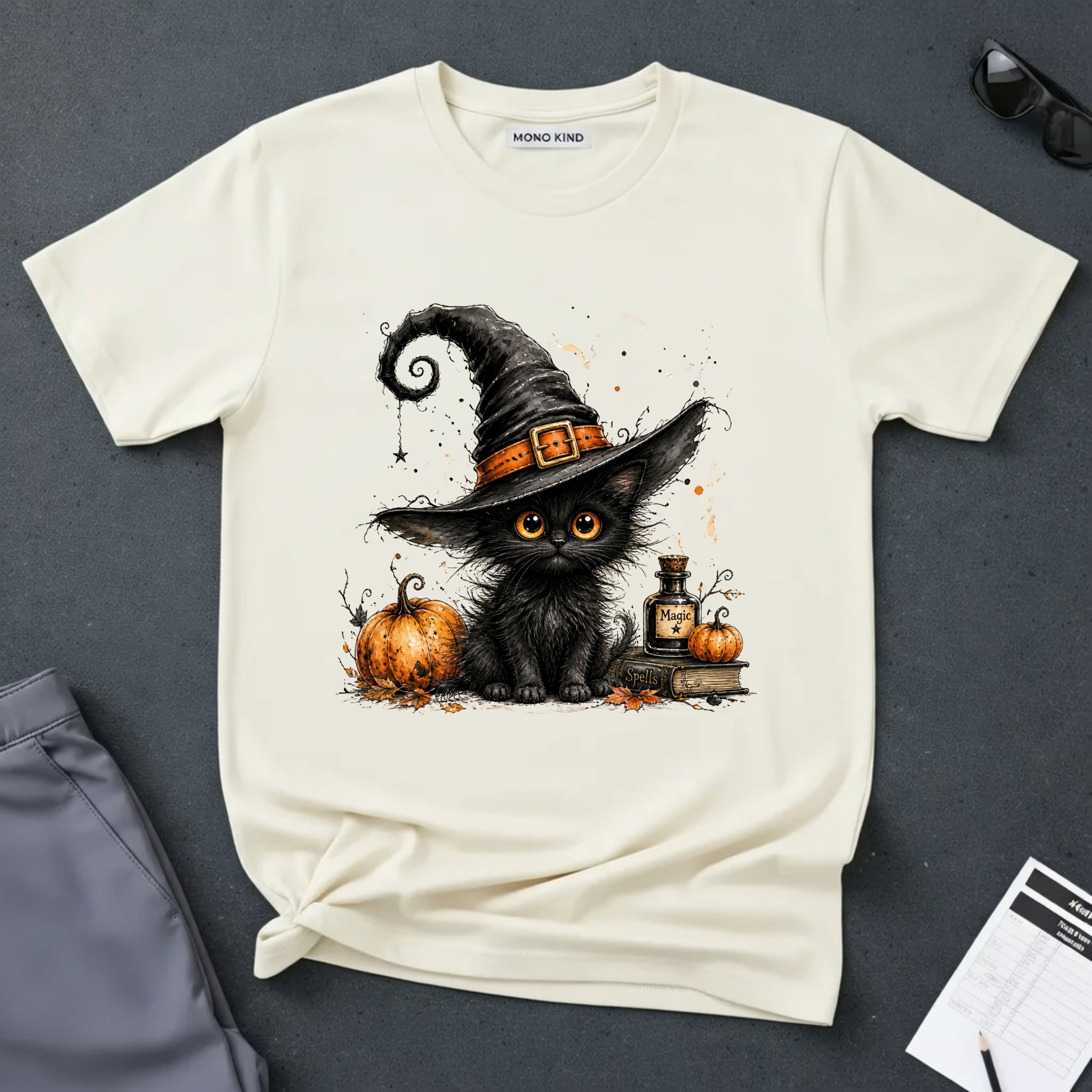 Black Kitten Halloween T-Shirt