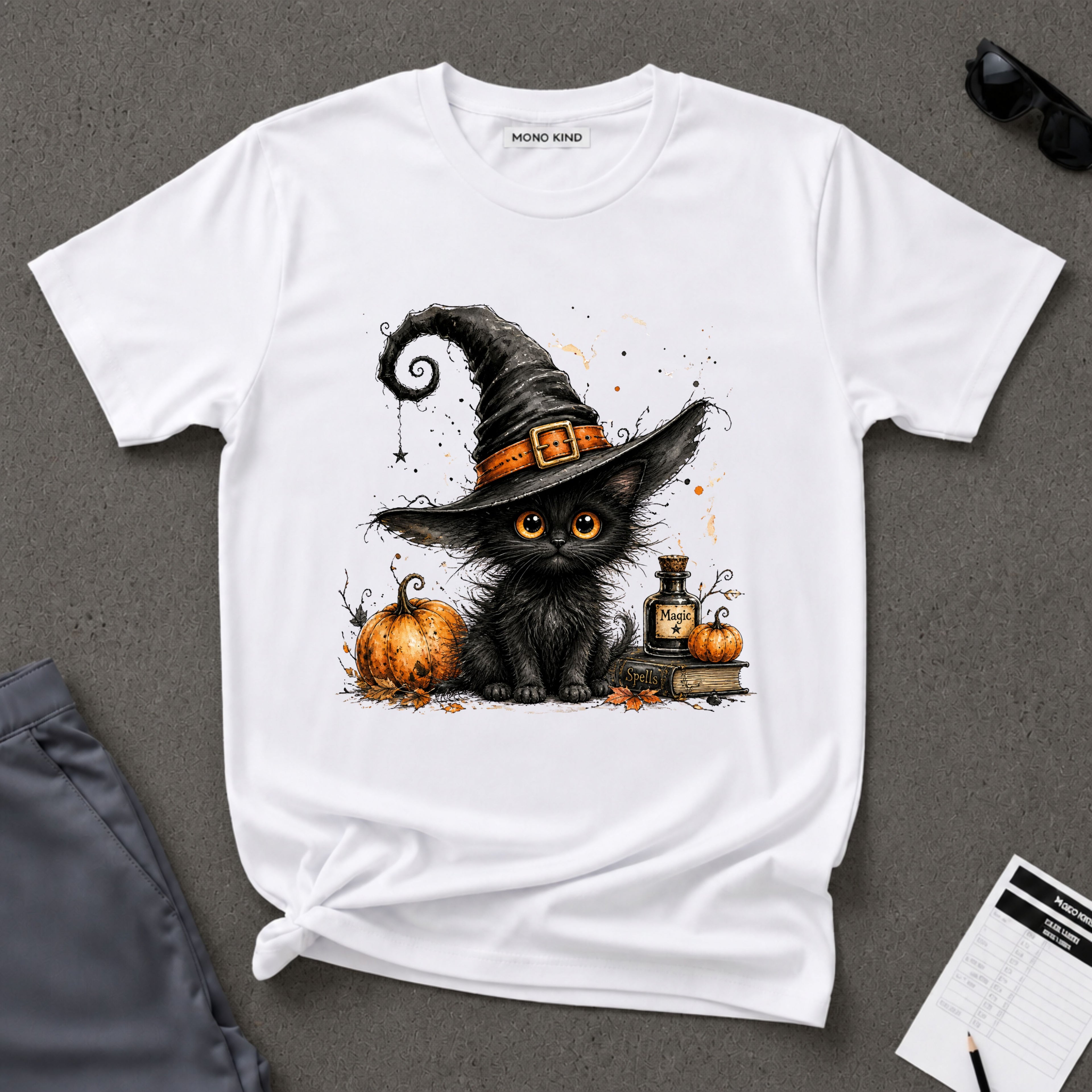 Black Kitten Halloween T-Shirt