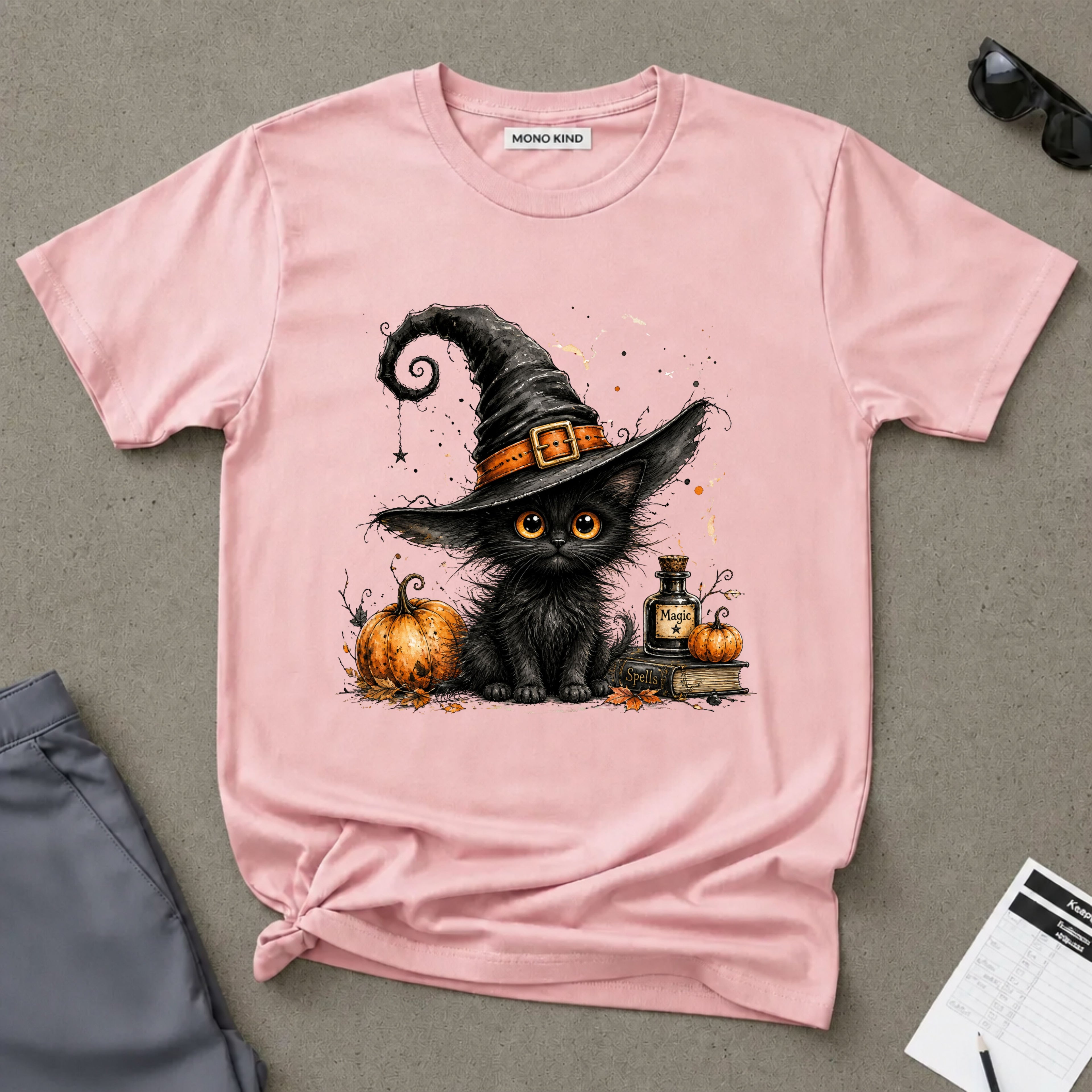 Black Kitten Halloween T-Shirt