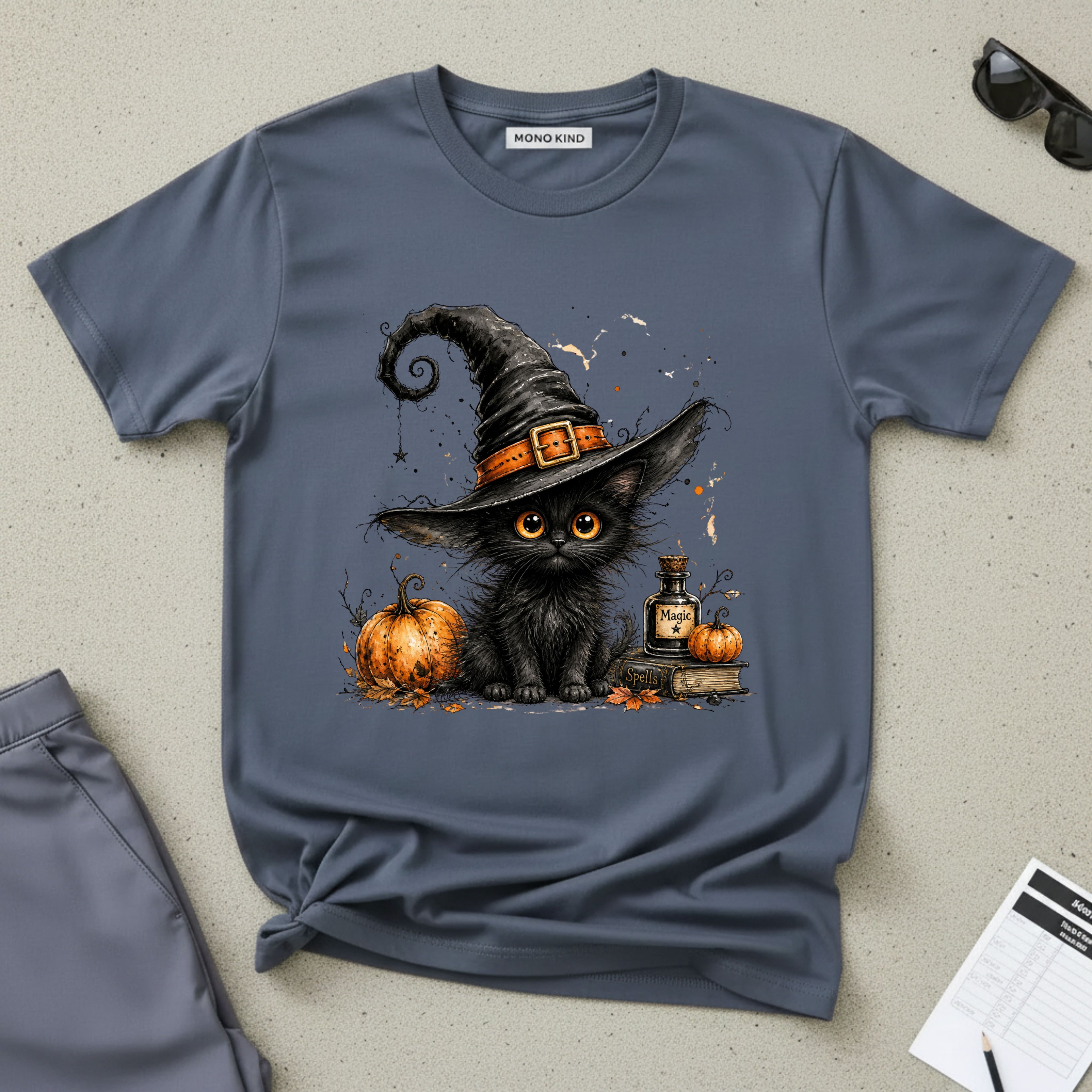 Black Kitten Halloween T-Shirt