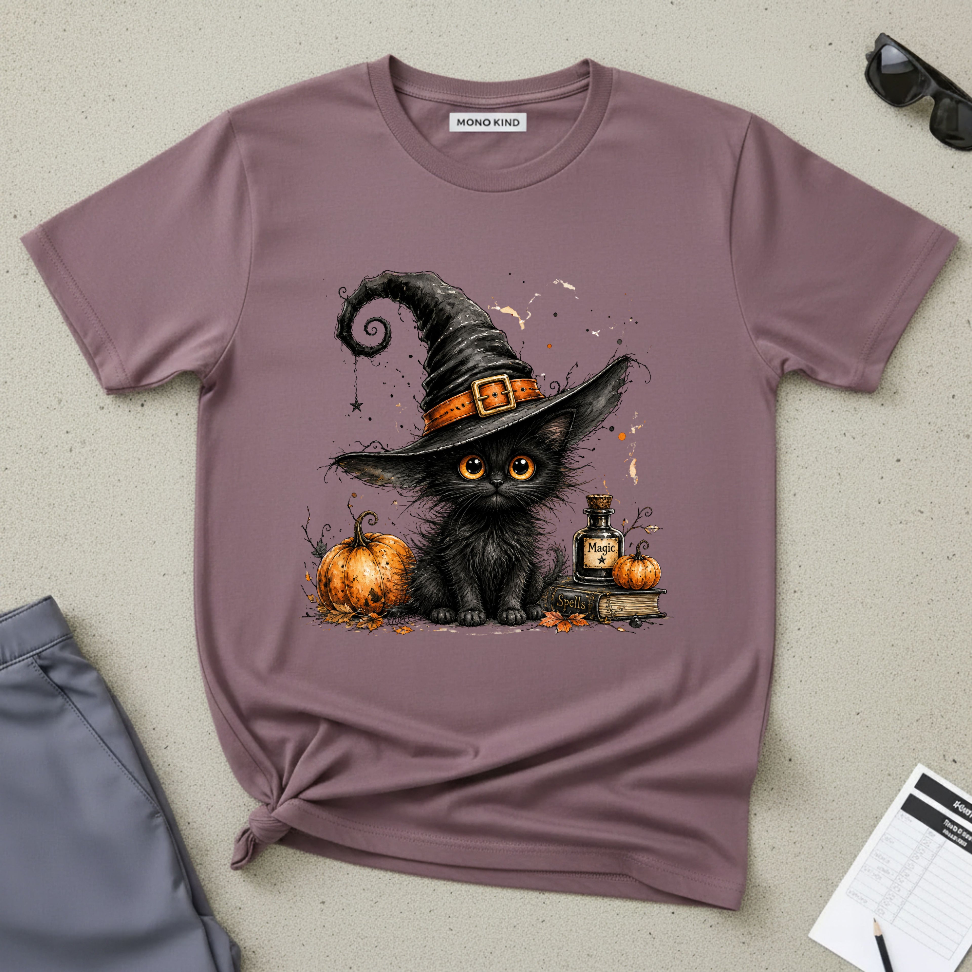 Black Kitten Halloween T-Shirt