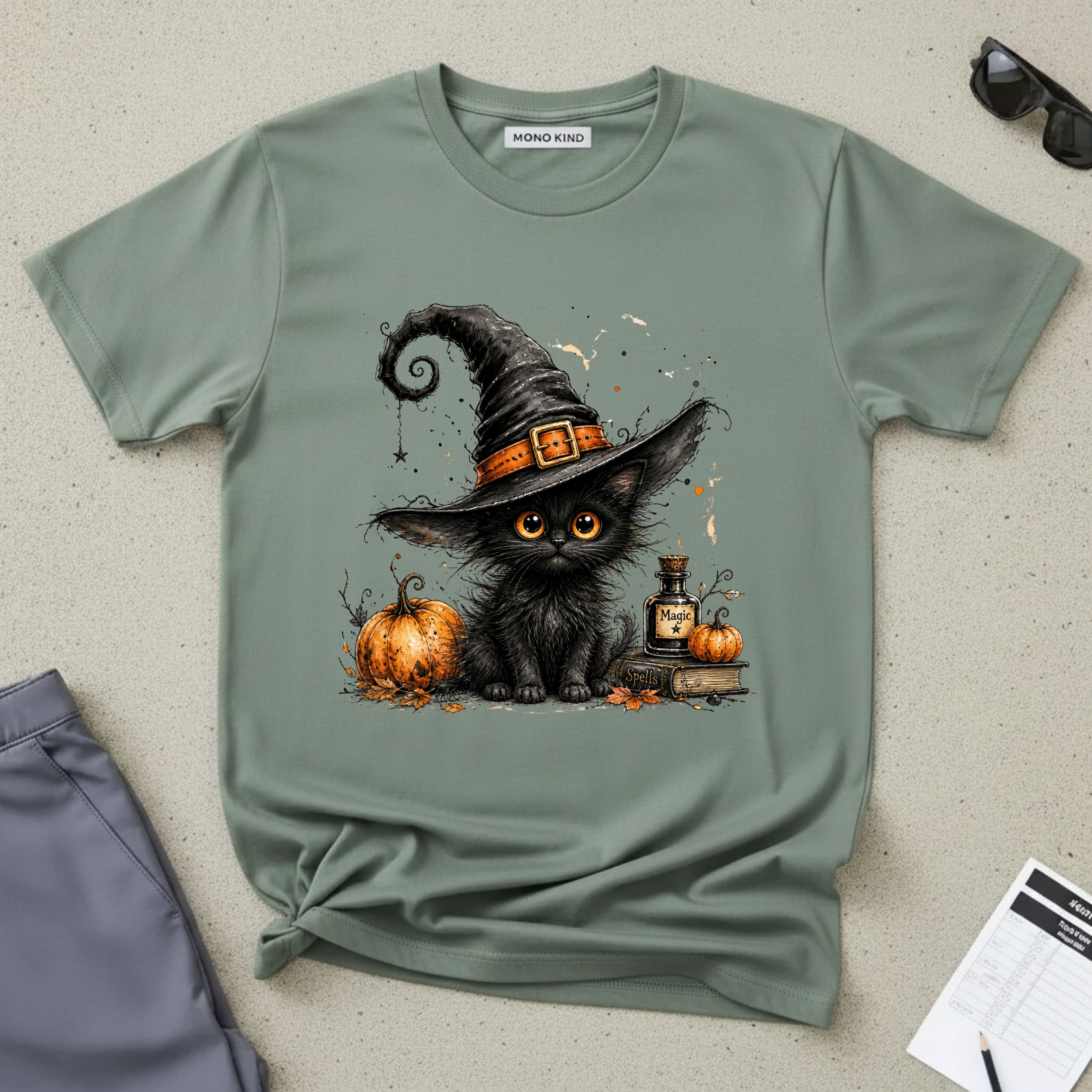 Black Kitten Halloween T-Shirt