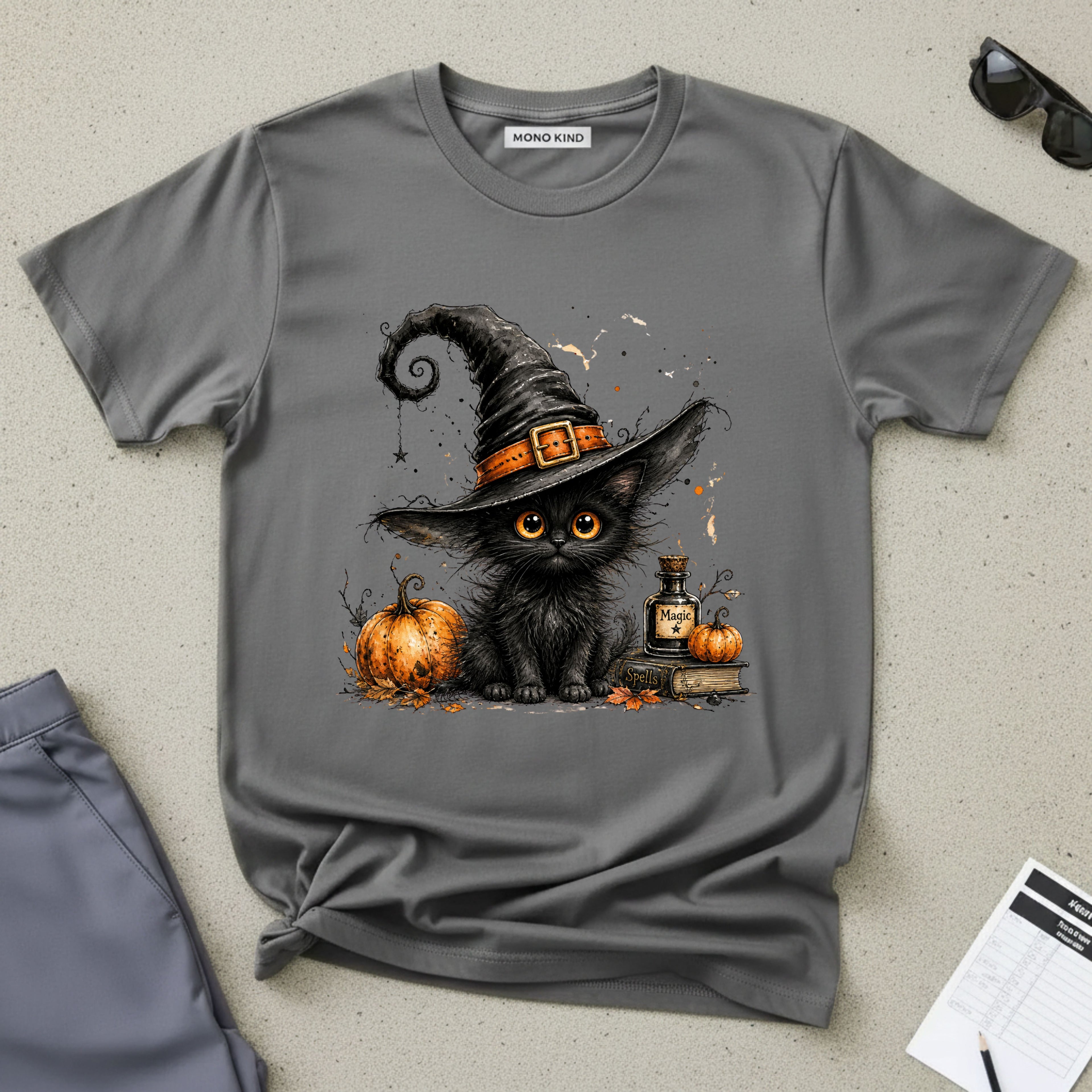Black Kitten Halloween T-Shirt