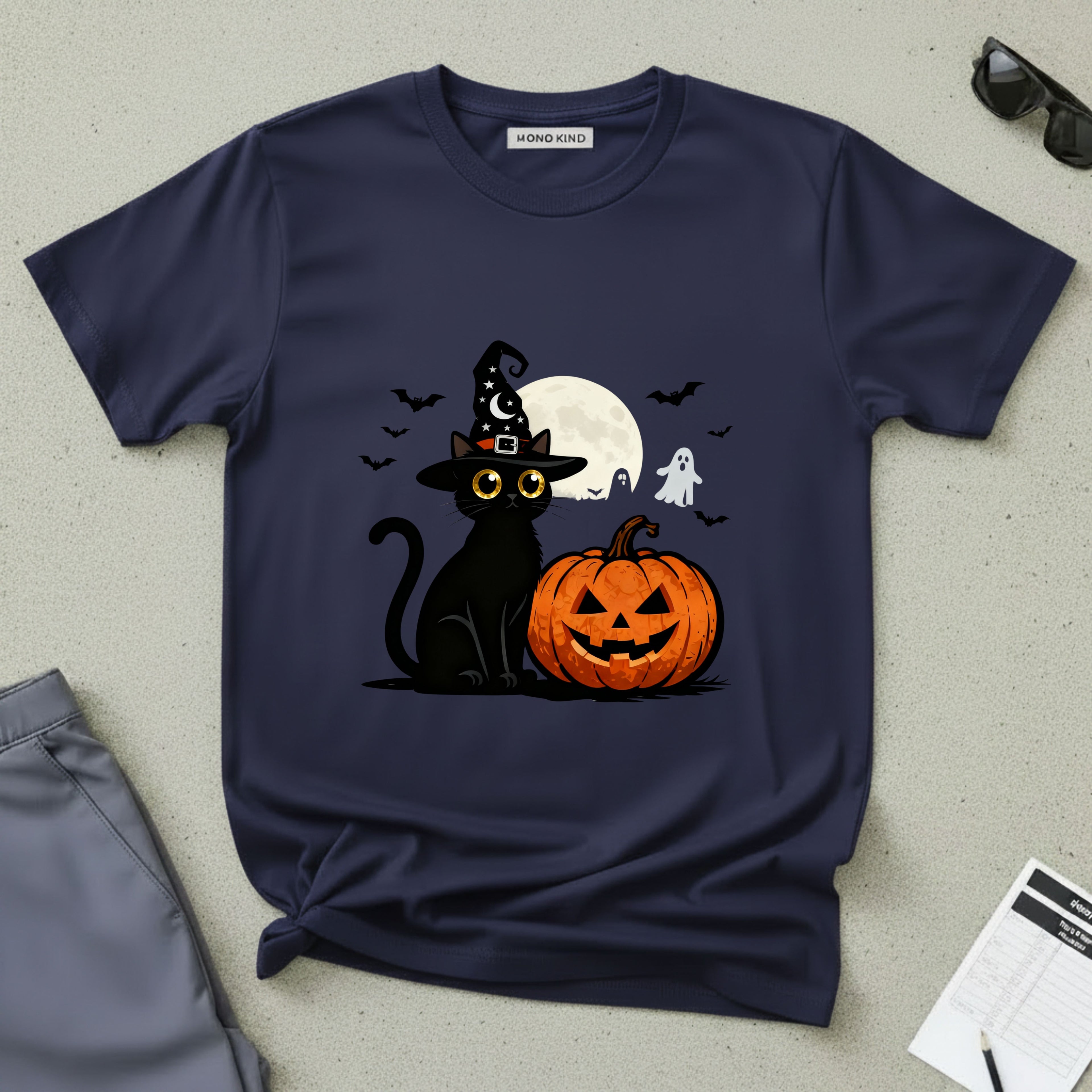 Halloween Black Cat T-Shirt