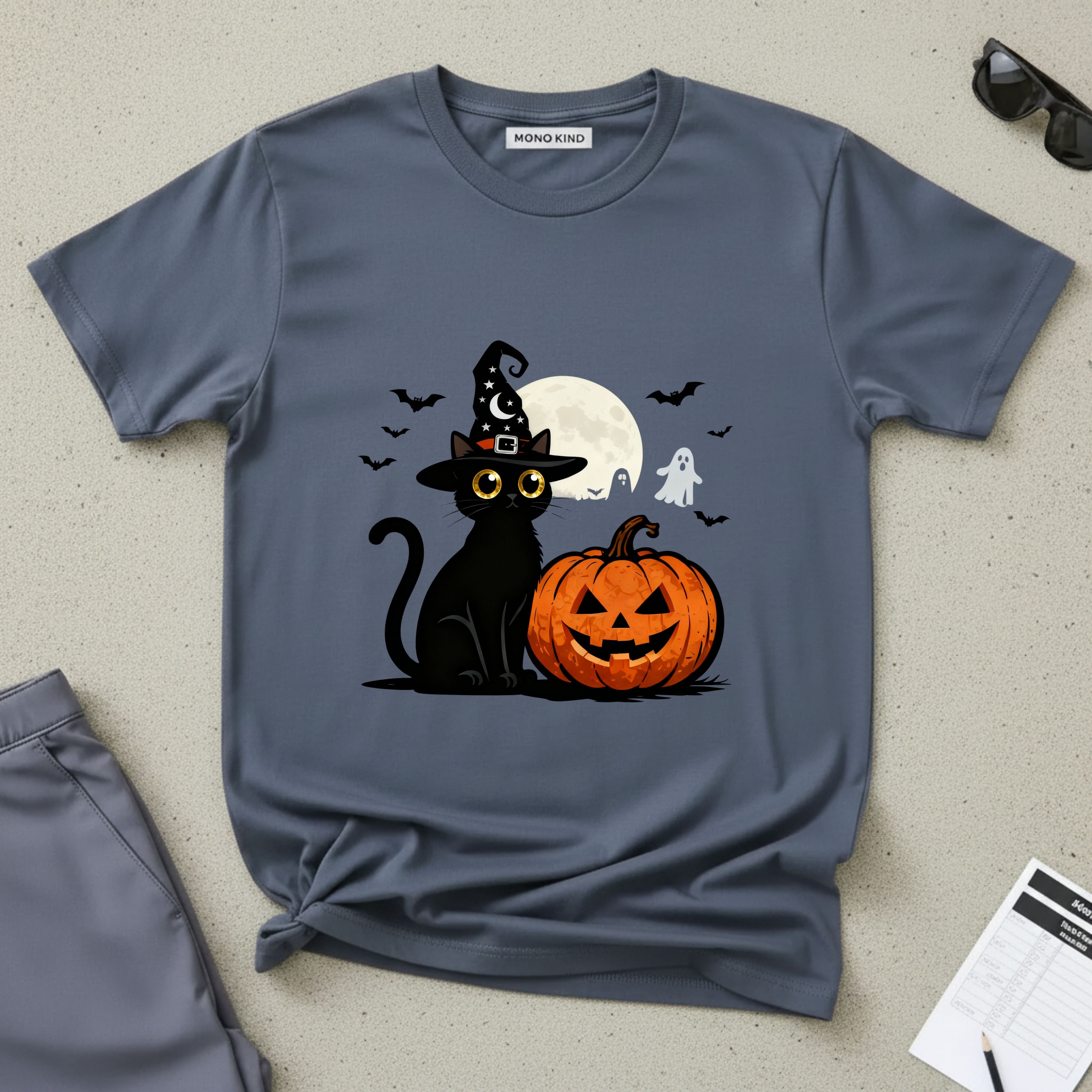 Halloween Black Cat T-Shirt