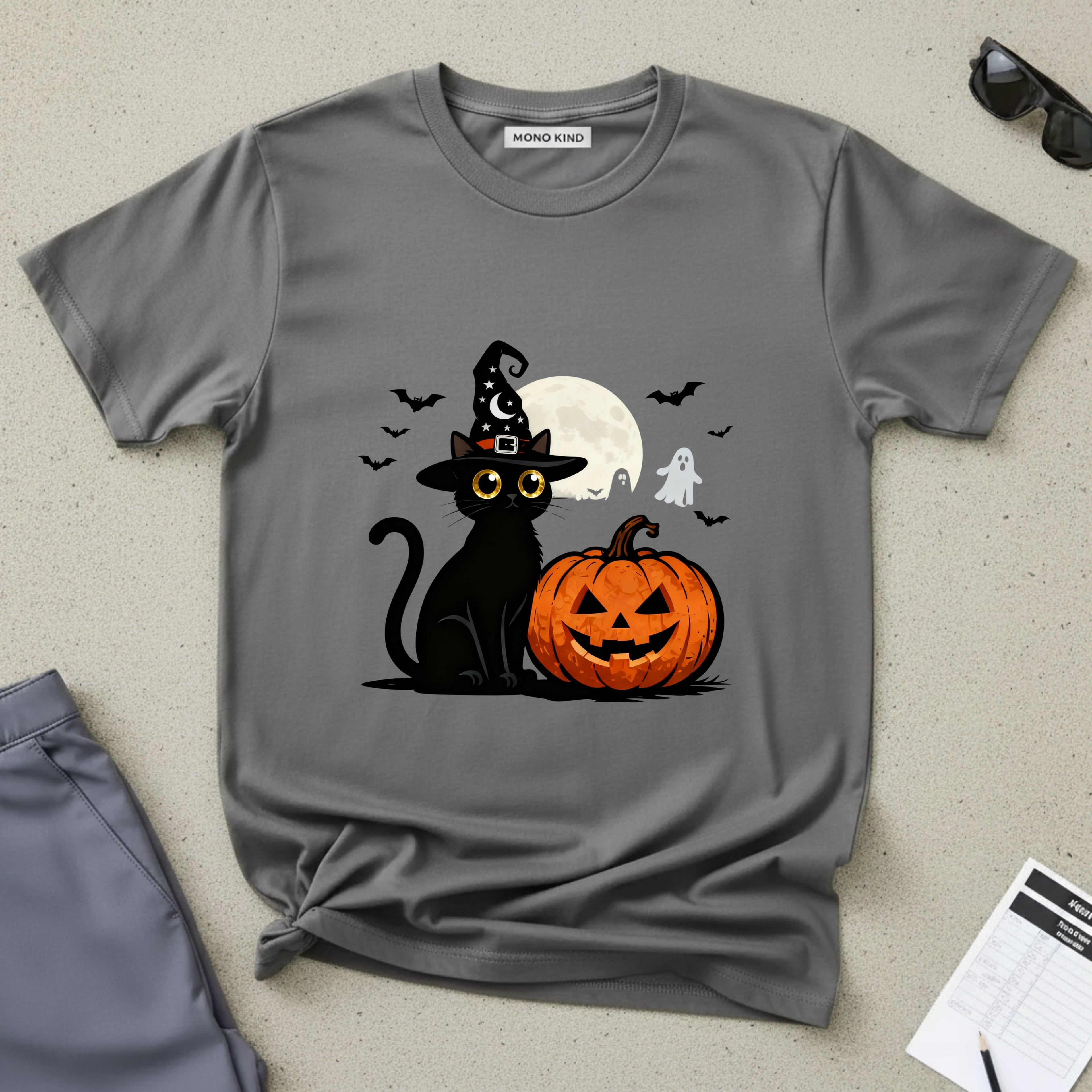 Halloween Black Cat T-Shirt