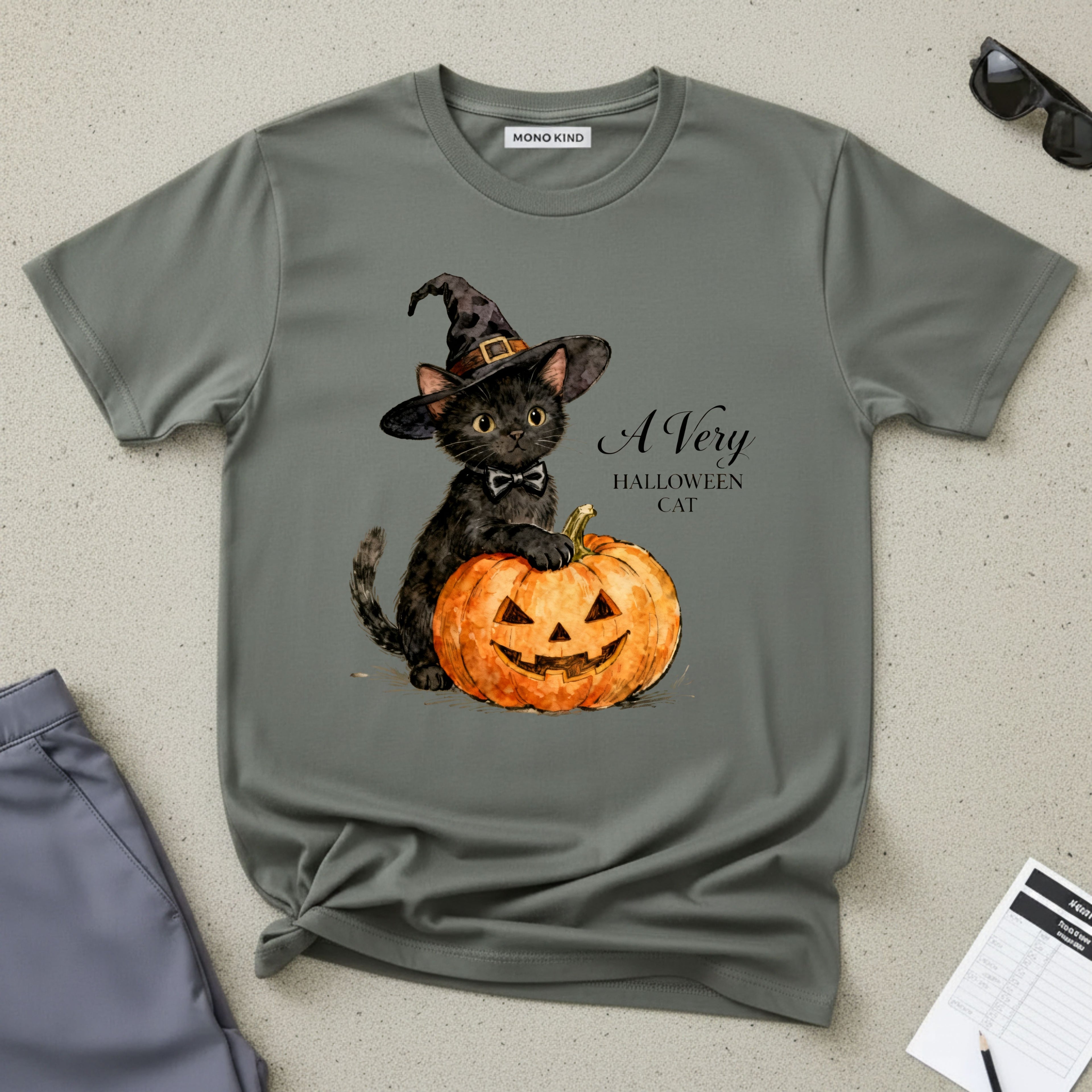Halloween Kitten T Shirt
