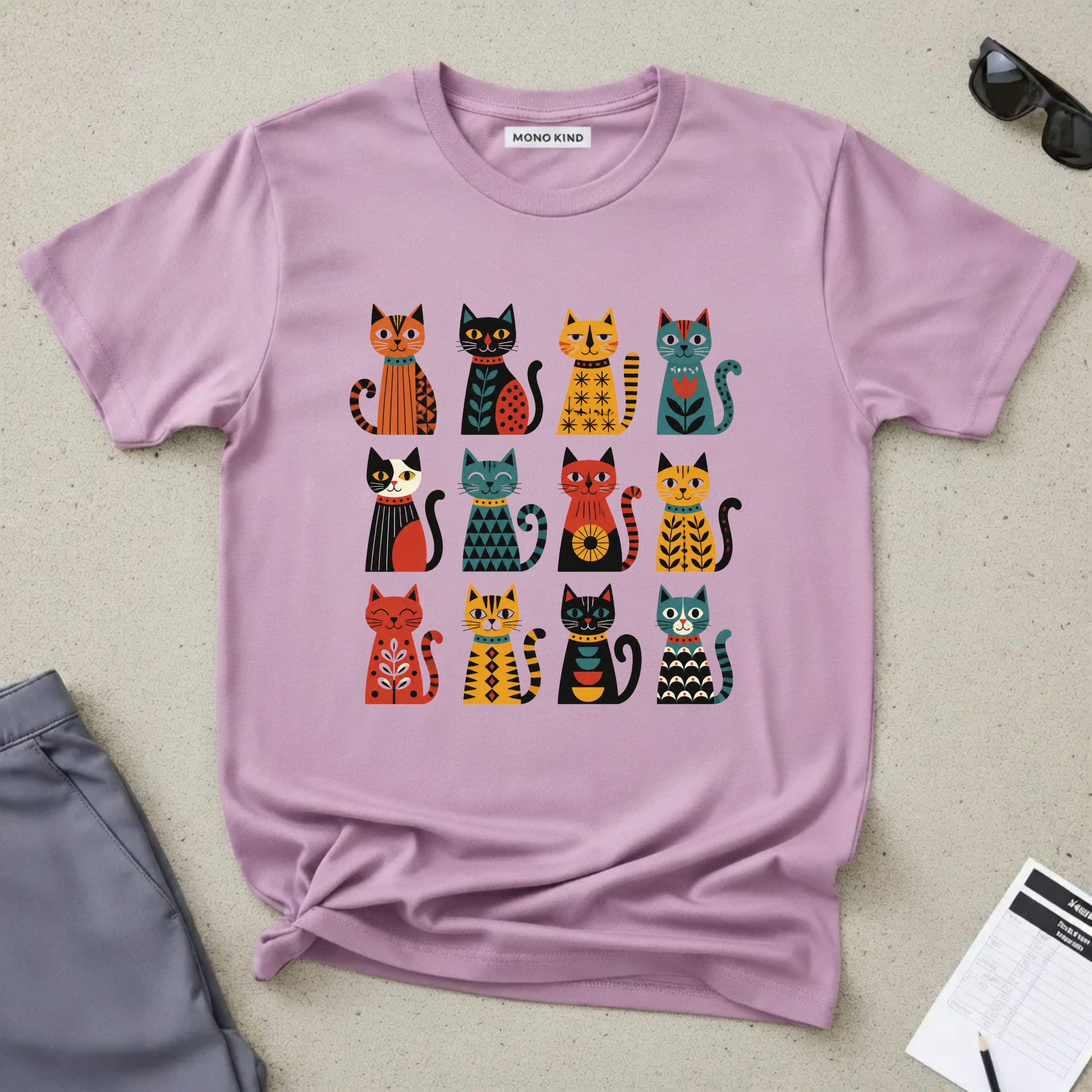 Nordic Folk Cats T-Shirt
