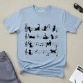 Cat Music Staff T-Shirt