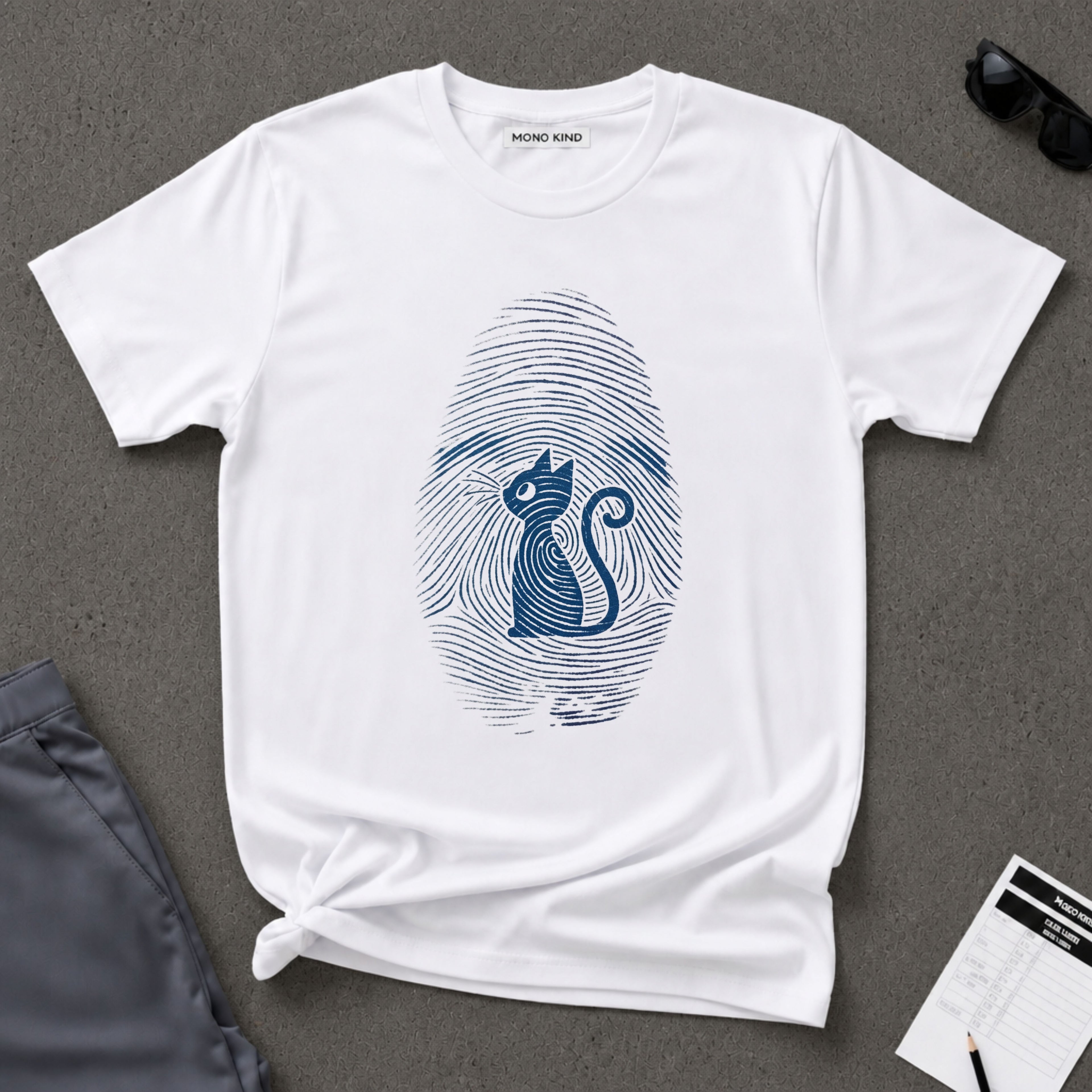 Fingerprint Cat T-Shirt