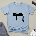 Grumpy Black Cat Silhouette T-Shirt