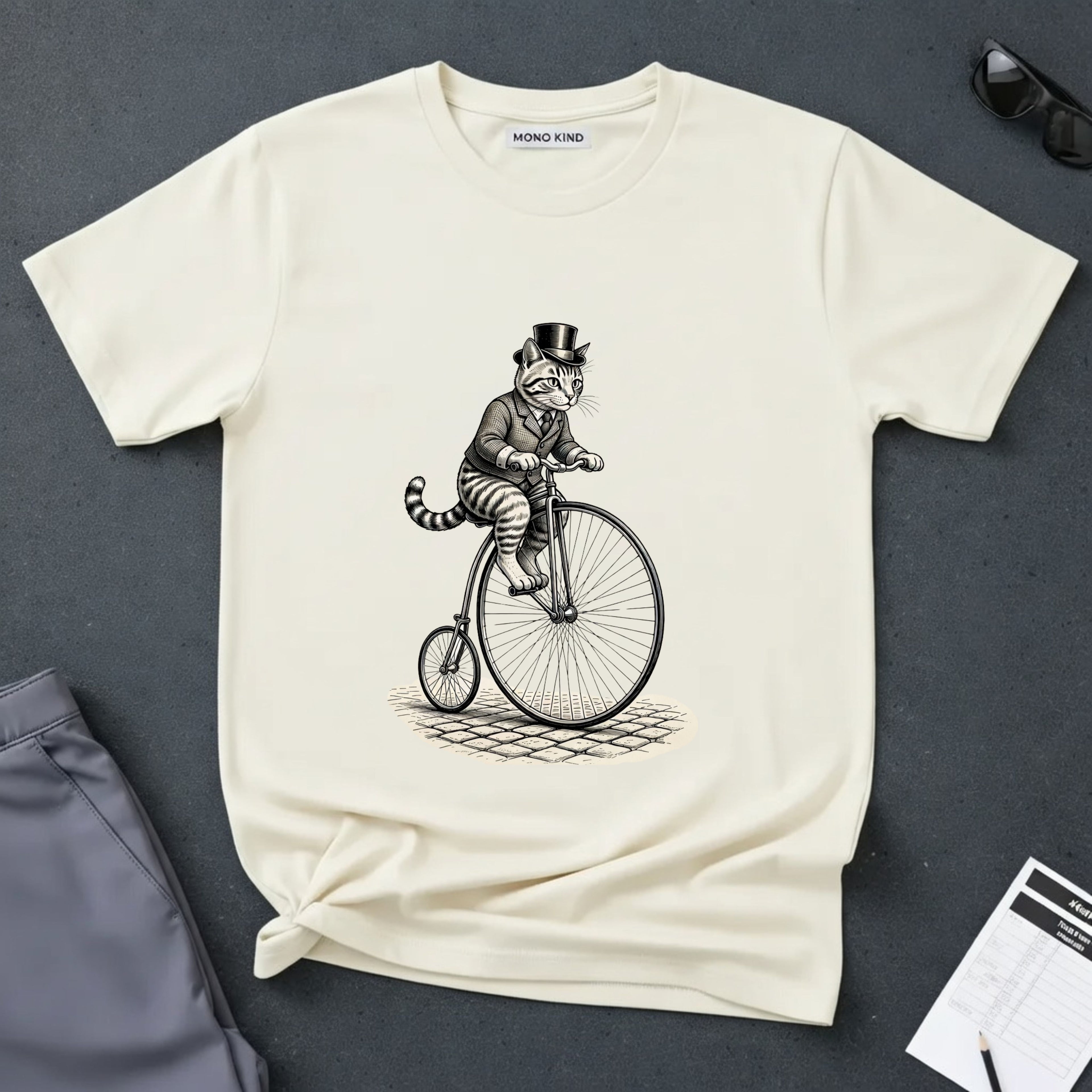 Victorian Dapper Tabby Cat T-Shirt