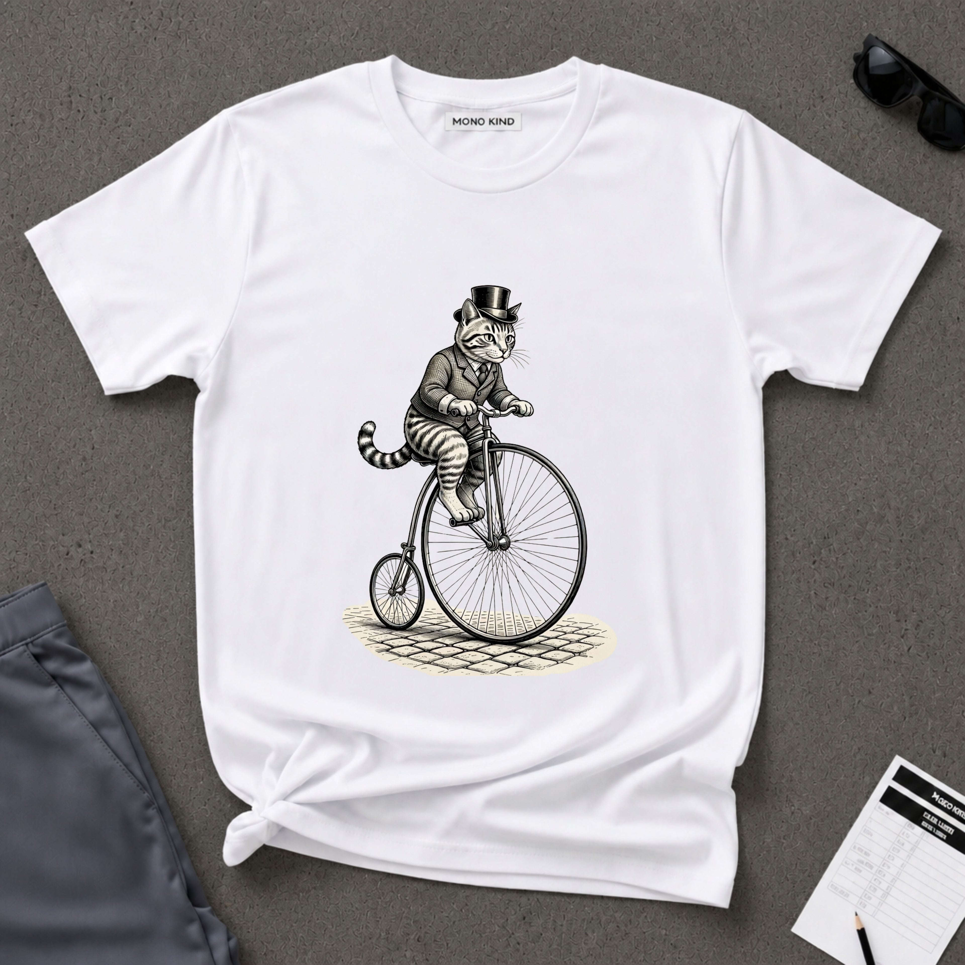 Victorian Dapper Tabby Cat T-Shirt