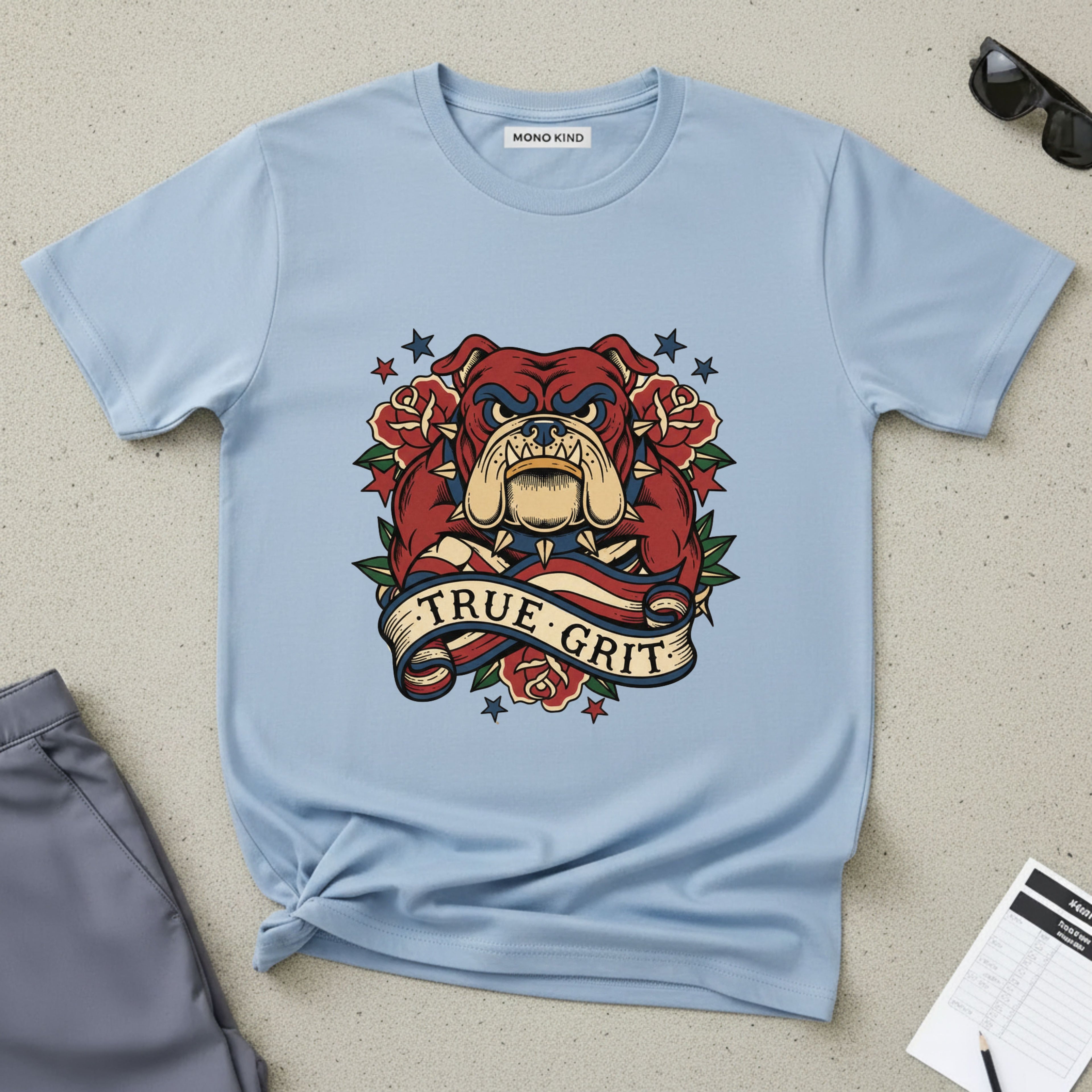 True Grit English Bulldog T-Shirt