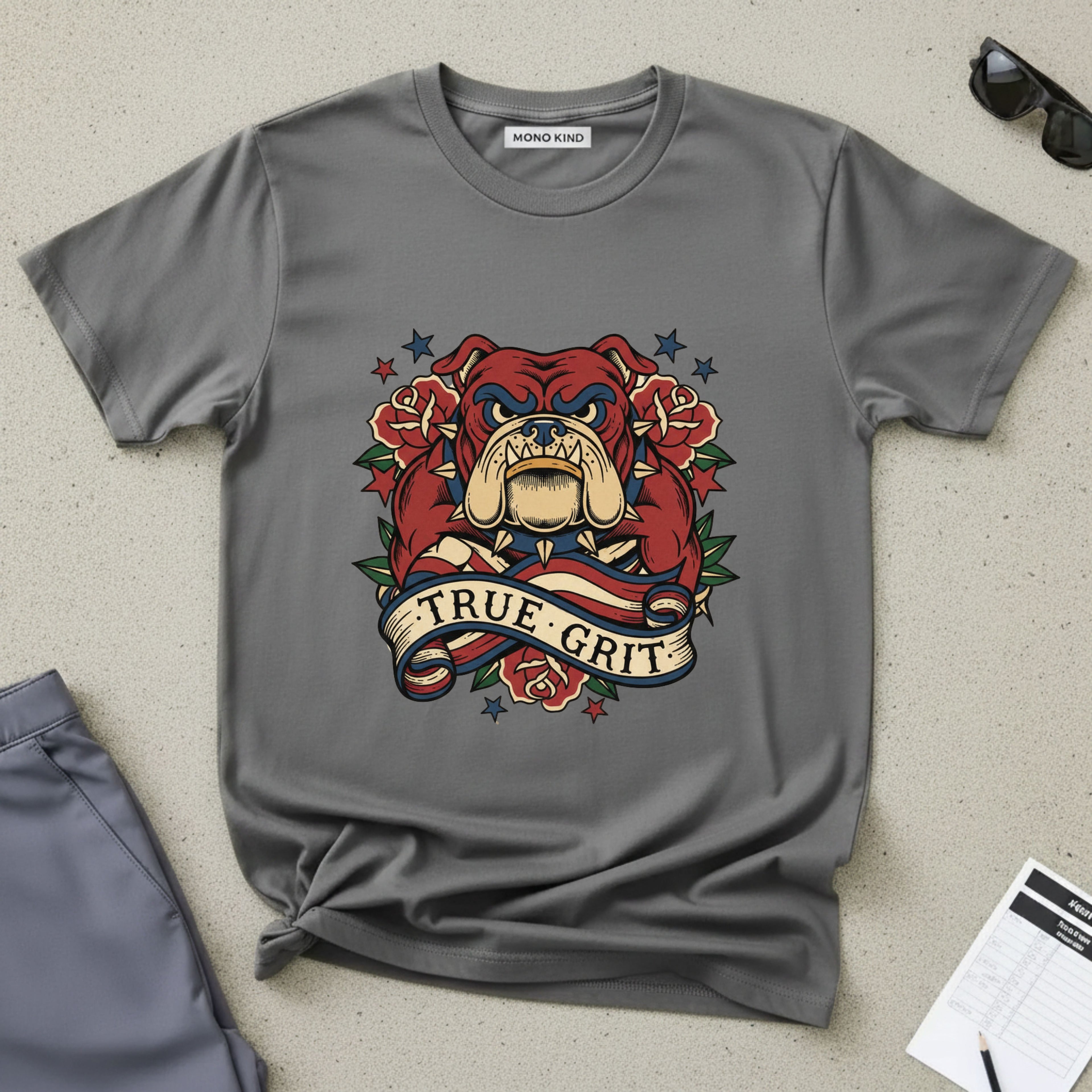 True Grit English Bulldog T-Shirt