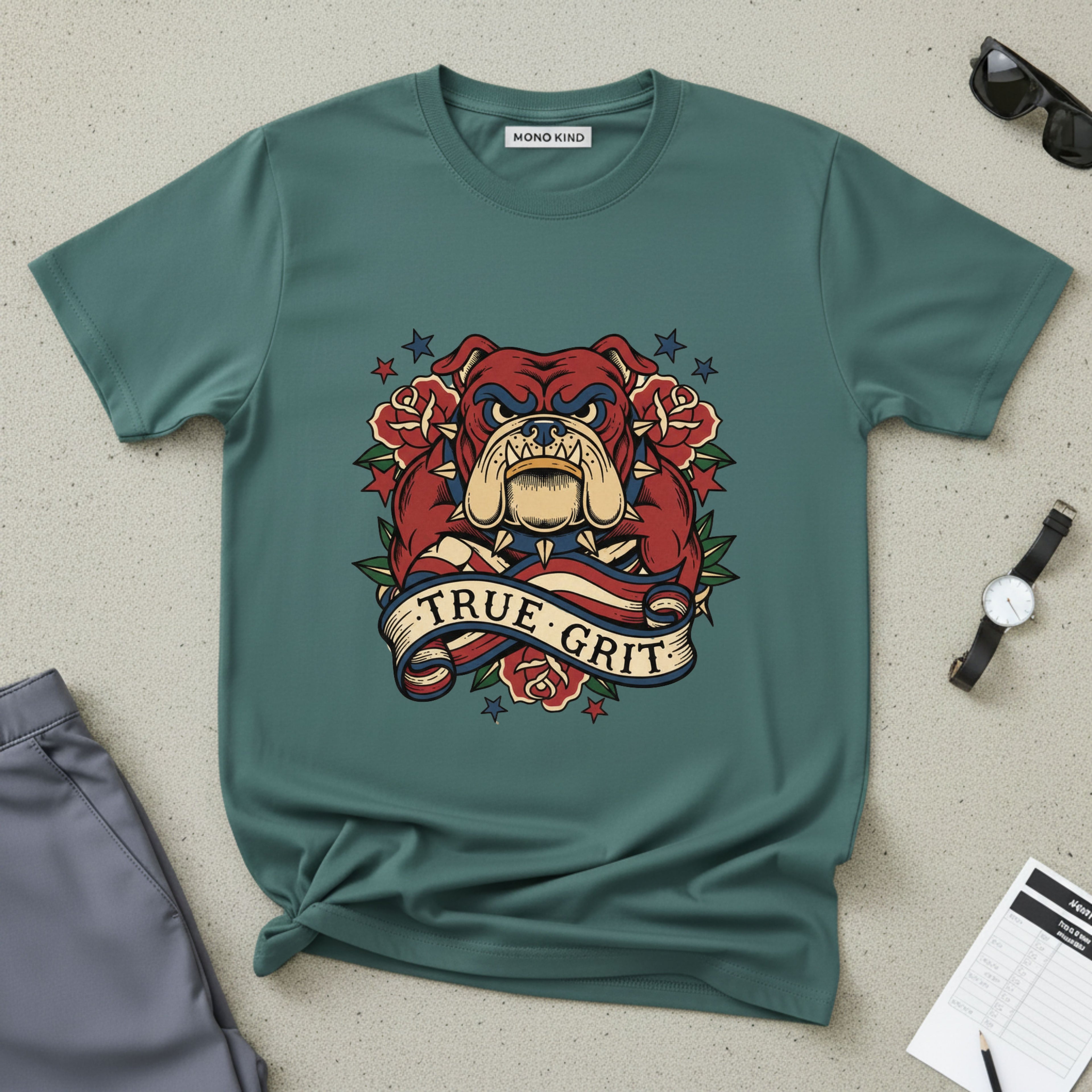 True Grit English Bulldog T-Shirt