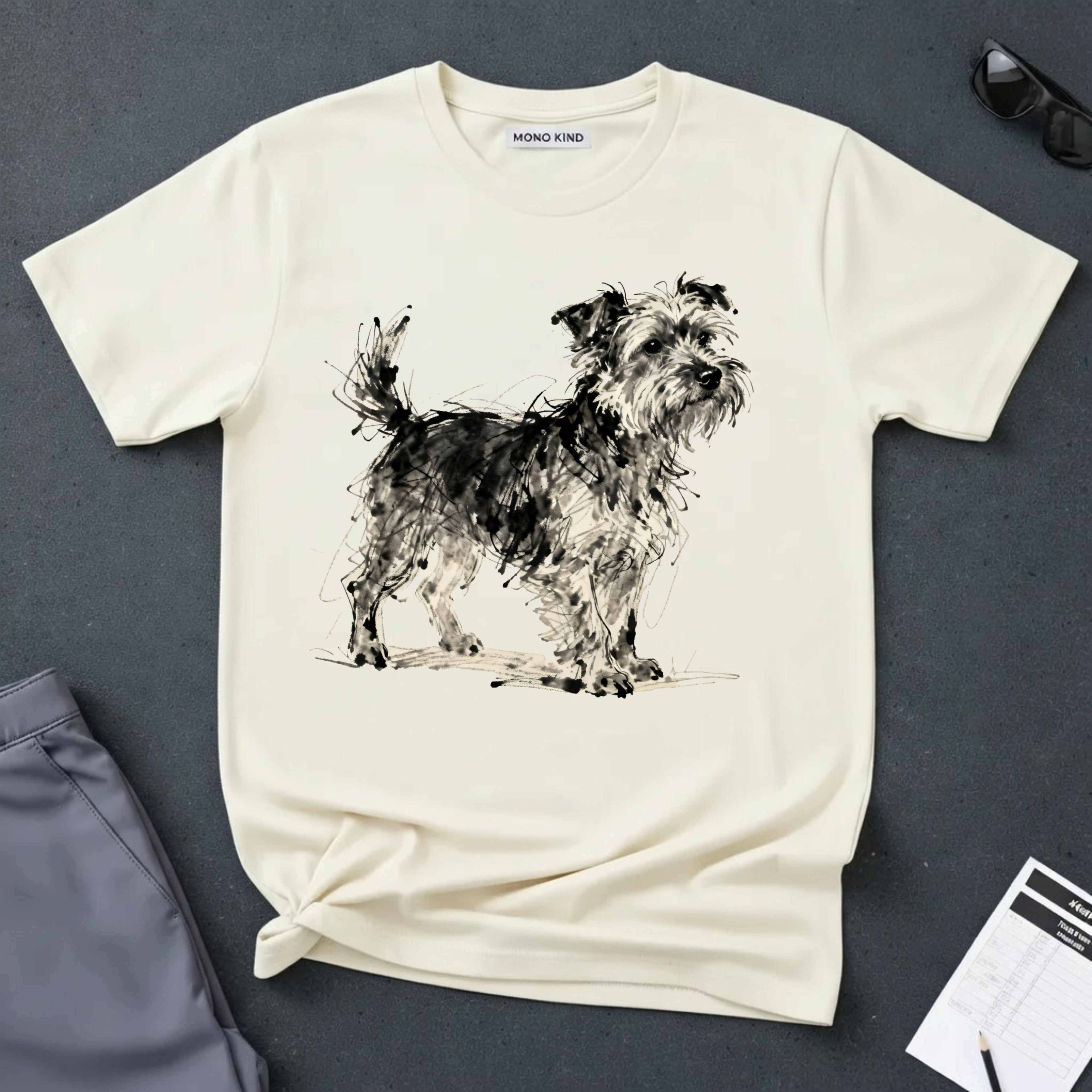 Wire-Haired Terrier Sketch T-Shirt