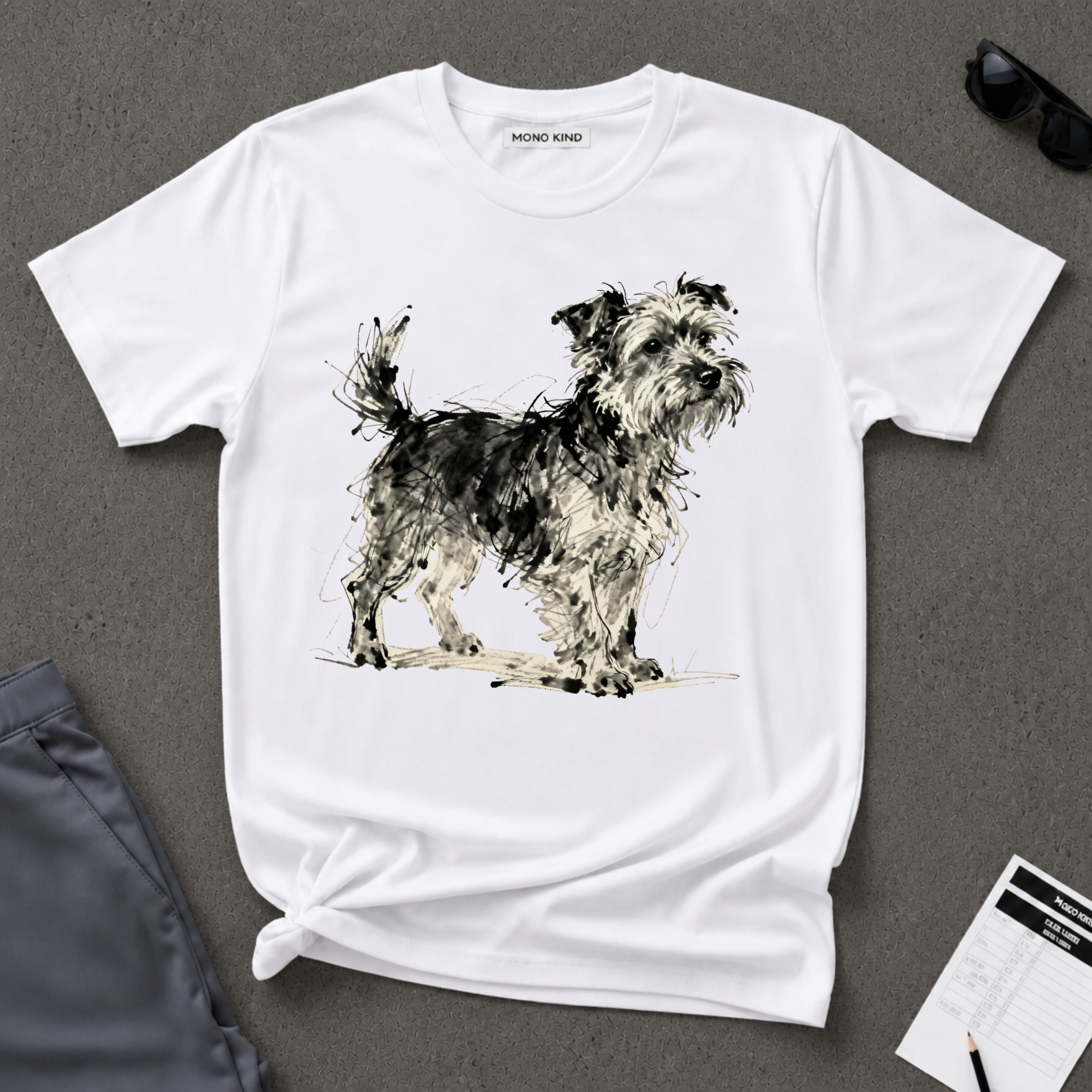 Wire-Haired Terrier Sketch T-Shirt
