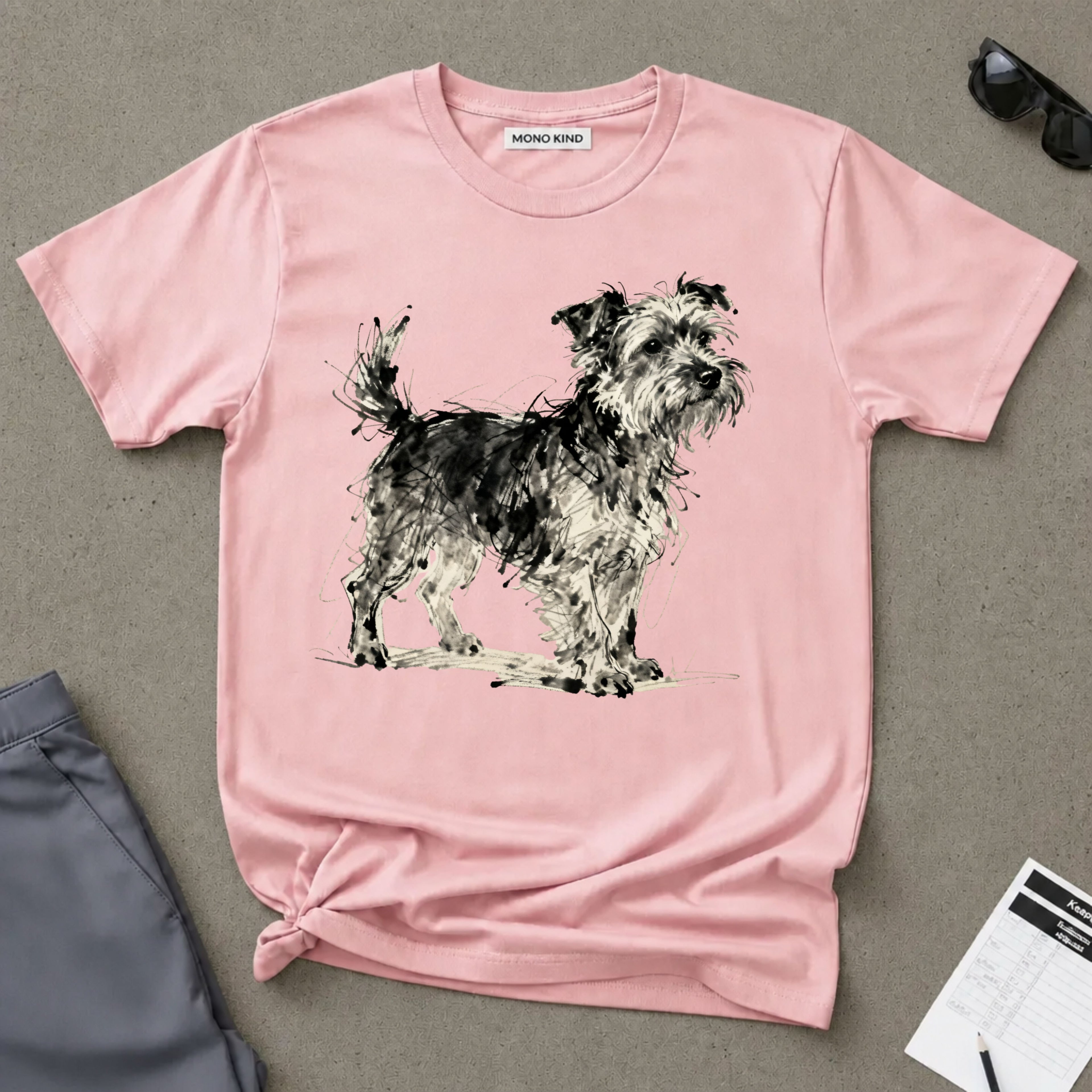 Wire-Haired Terrier Sketch T-Shirt