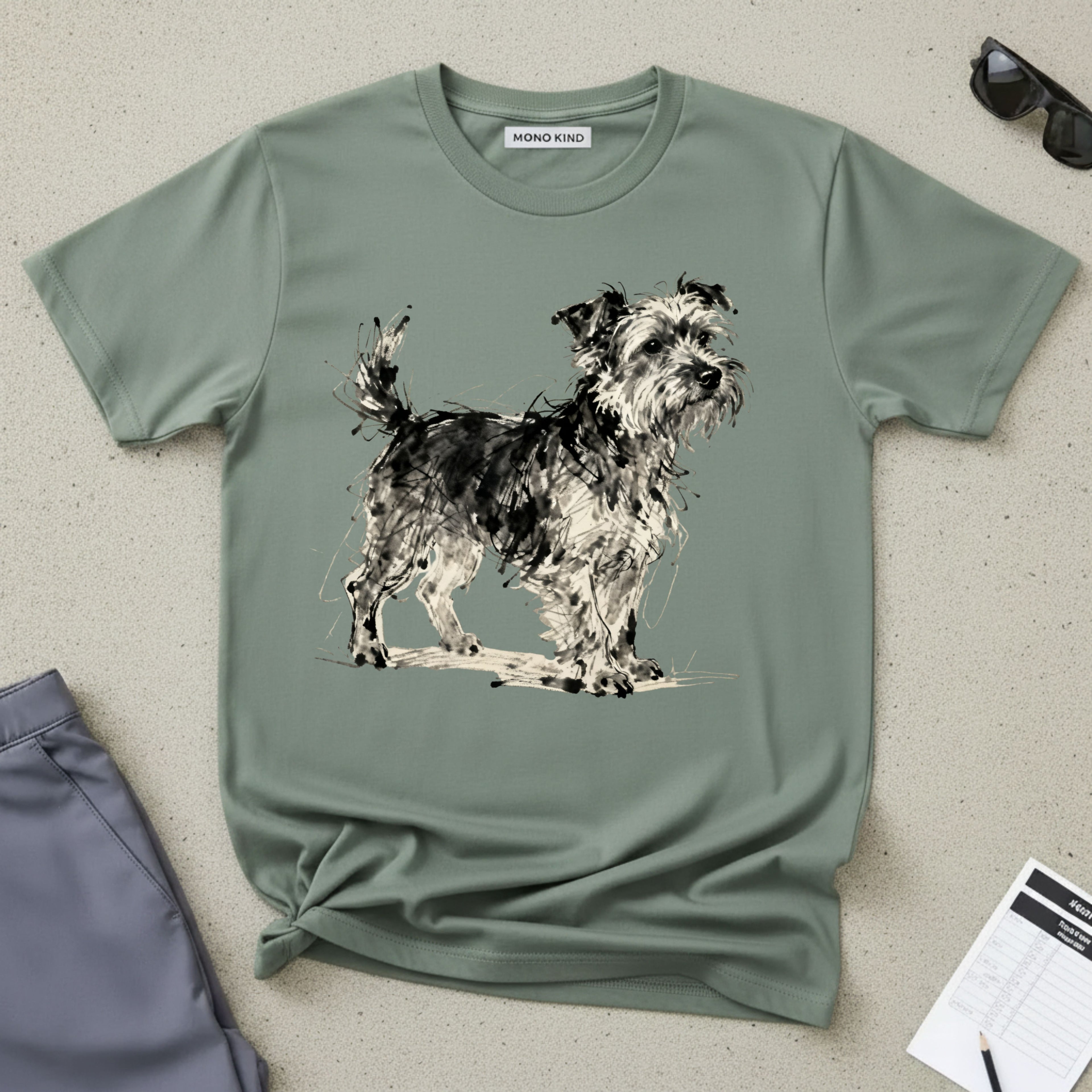 Wire-Haired Terrier Sketch T-Shirt