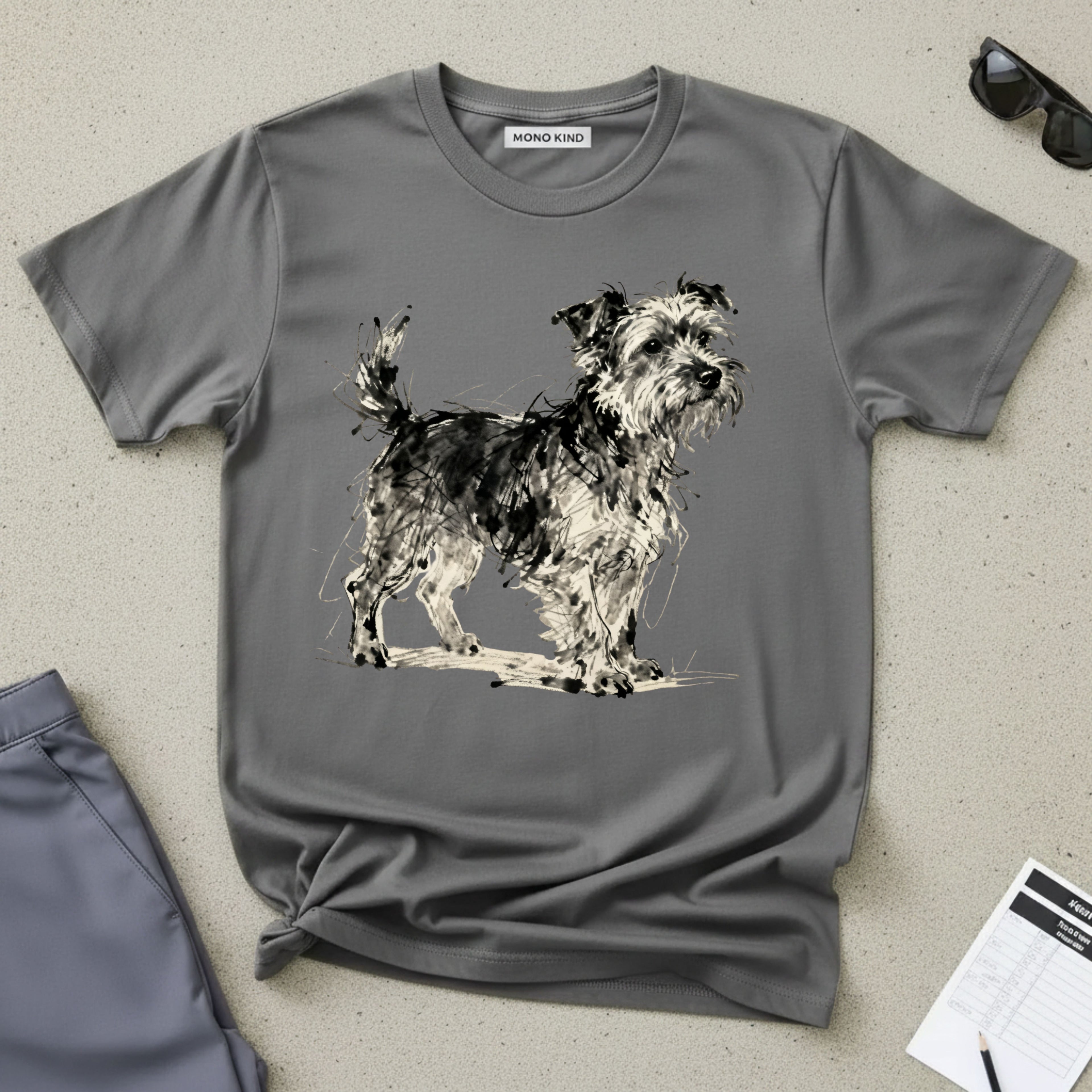 Wire-Haired Terrier Sketch T-Shirt