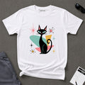 Retro Atomic Black Cat T-Shirt
