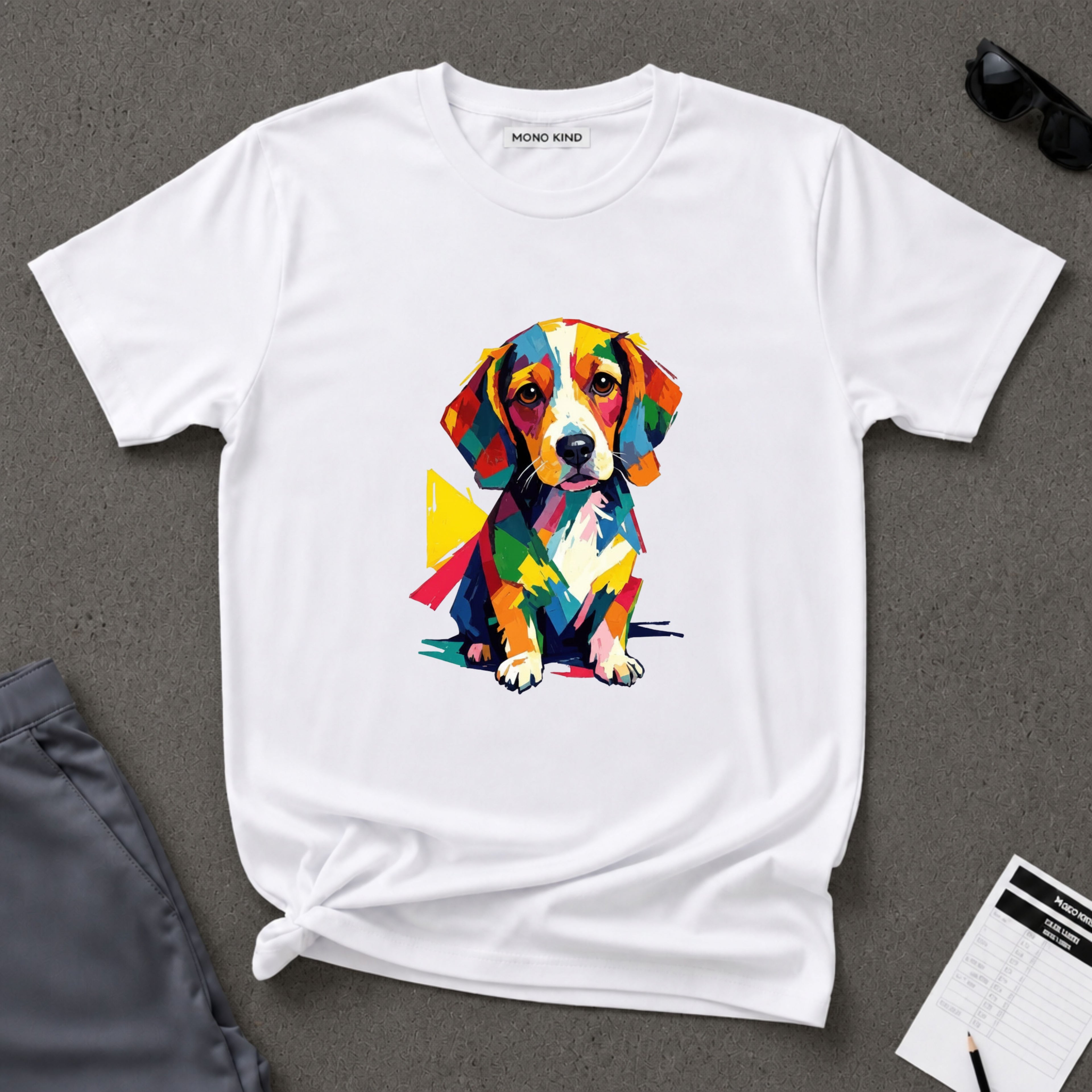 Colorful Beagle Art T-Shirt