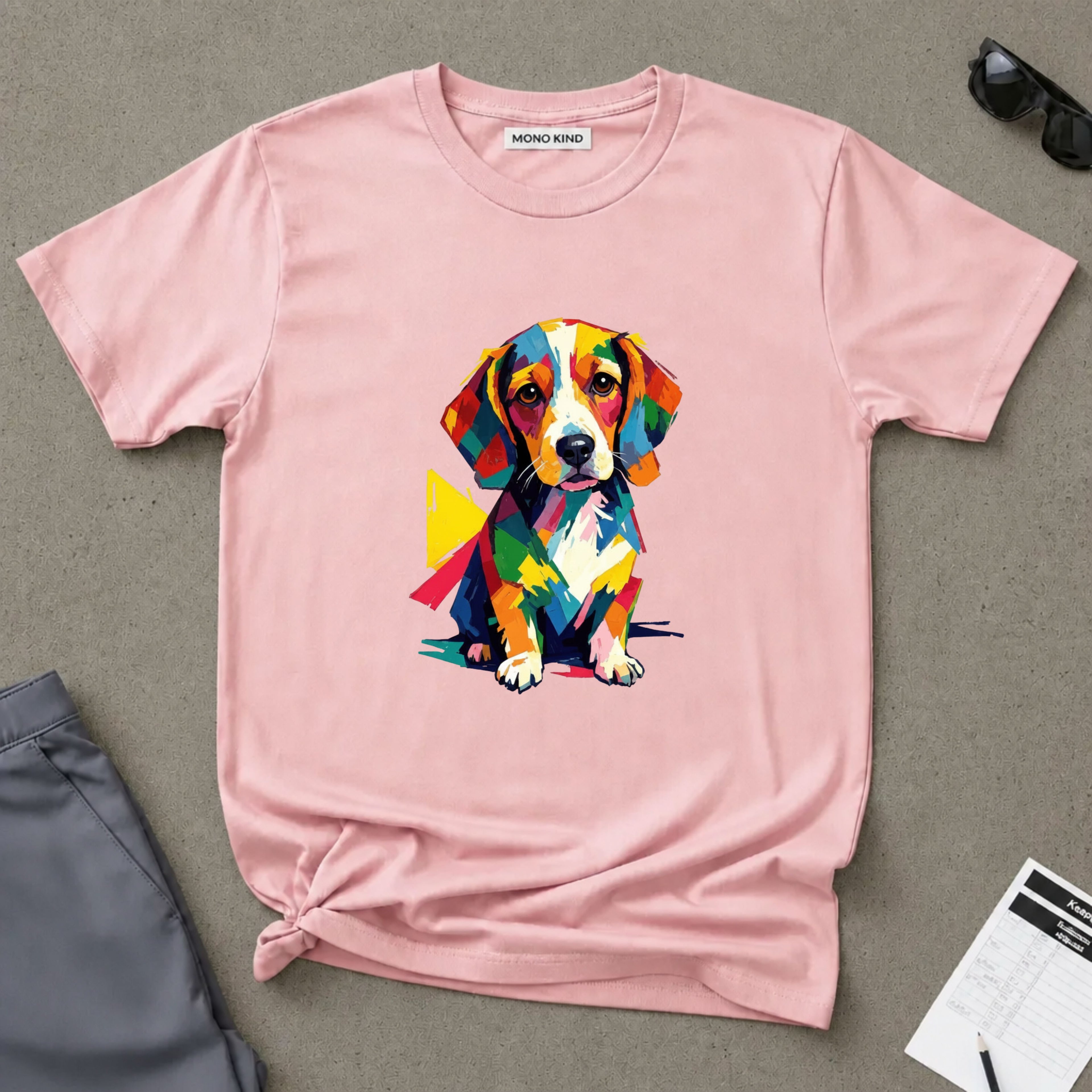 Colorful Beagle Art T-Shirt