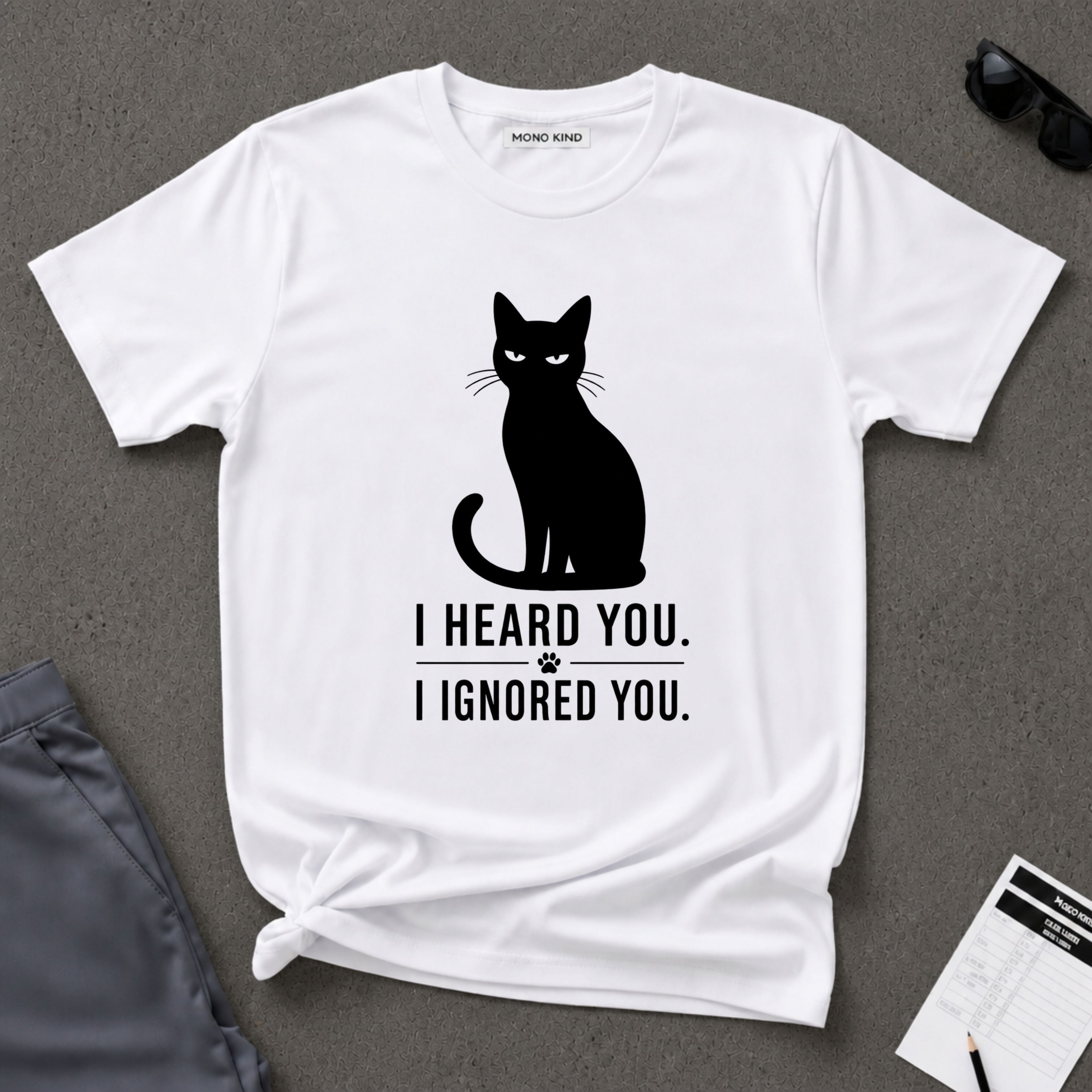 Funny Cat Graphic T-Shirt