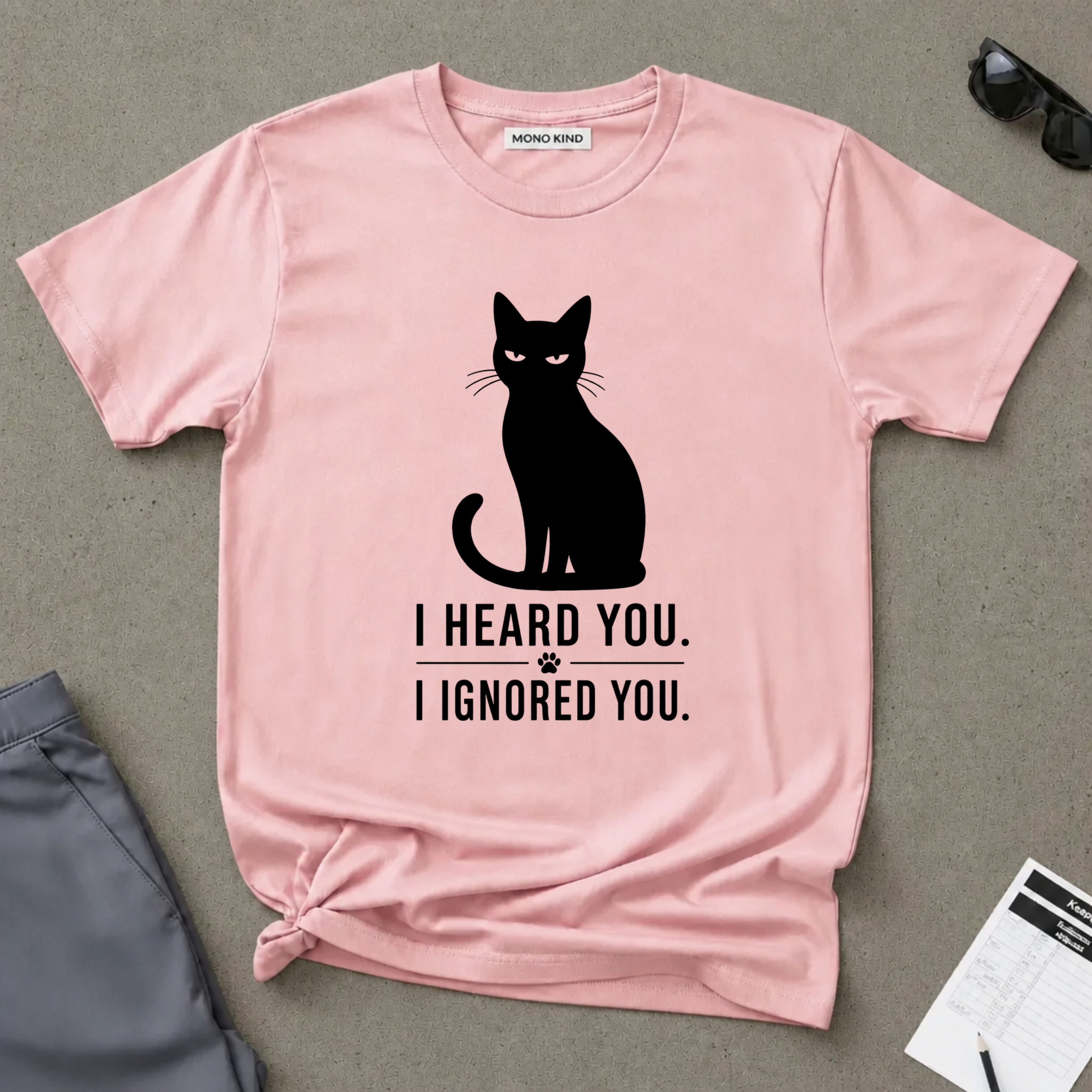 Funny Cat Graphic T-Shirt
